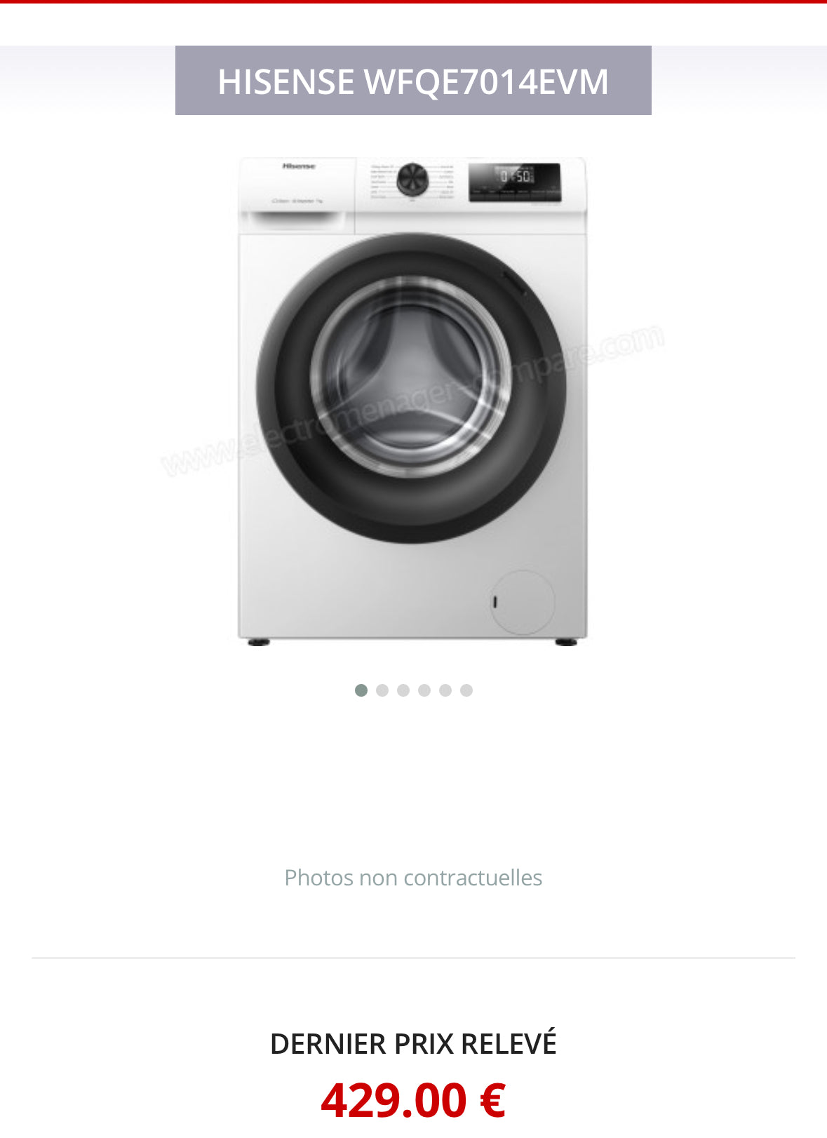 Lave-Linge HISENSE 7 Kg GARANTIE 1 AN