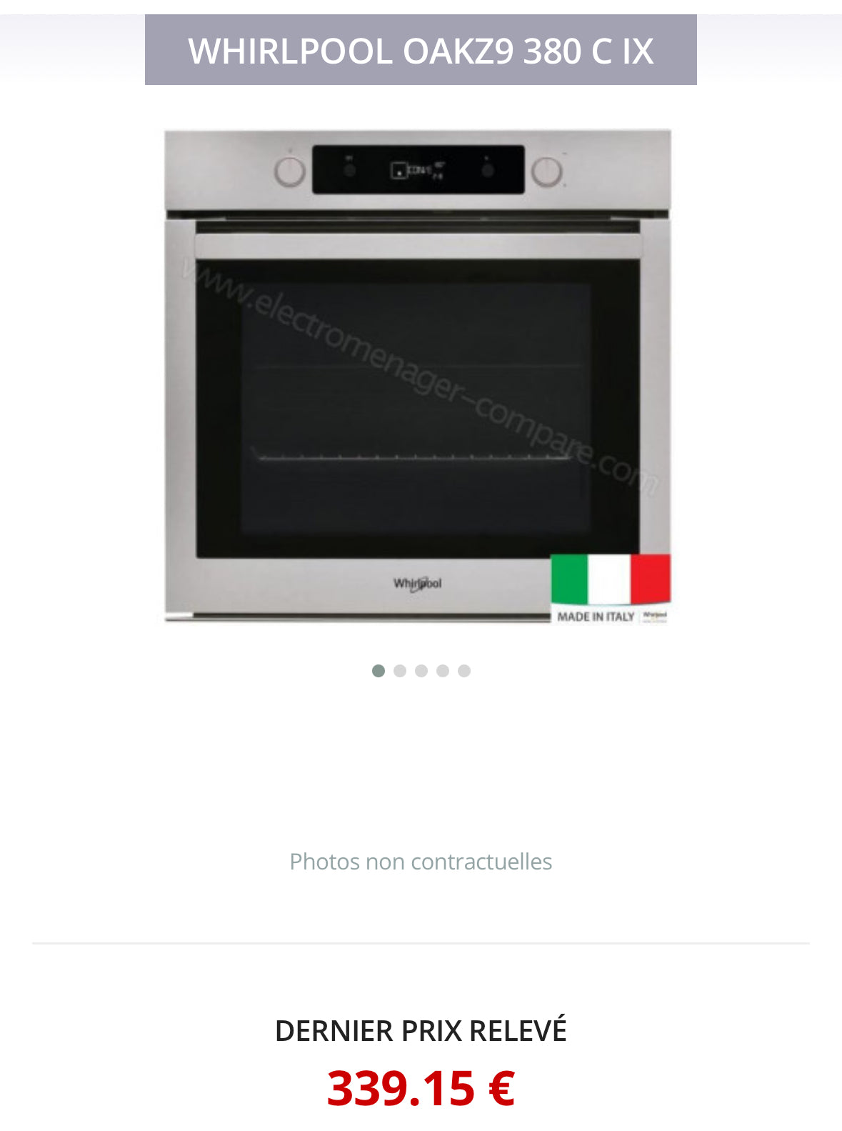 Four Encastrable WHIRLPOOL Catalyse GARANTIE 1 AN