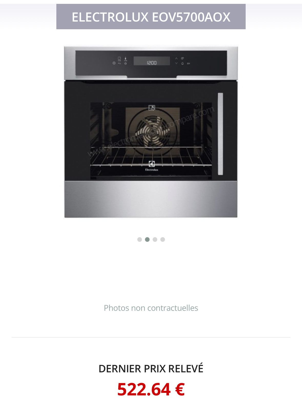 Four Encastrable ELECTROLUX Avec Pyrolyse GARANTIE 1 AN