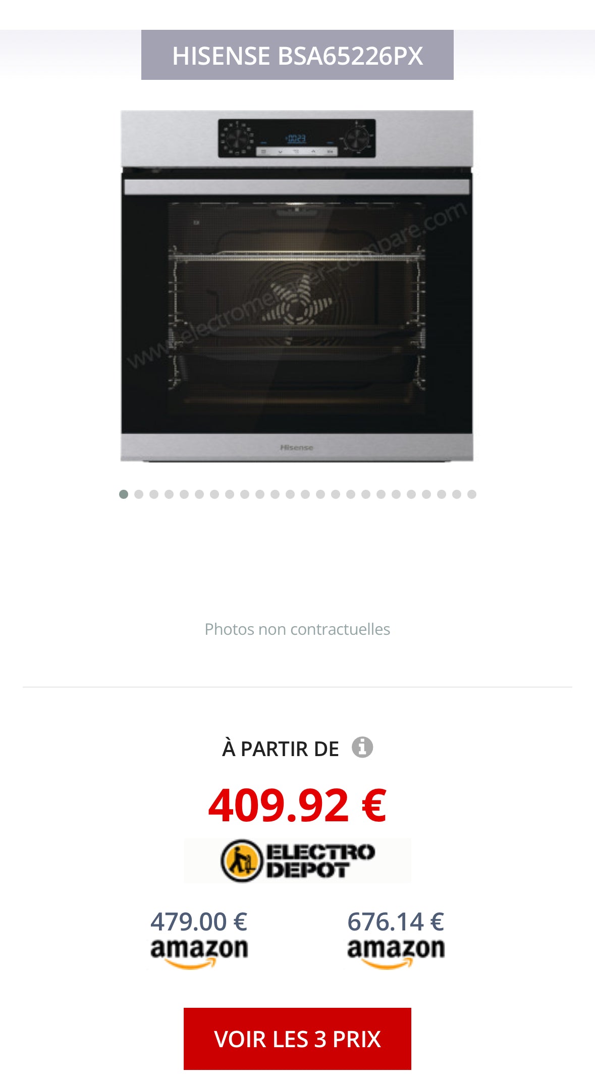 Four Encastrable HISENSE Avec Pyrolyse NEUF ( Avec Défaut d’Aspect ) GARANTIE 1 AN