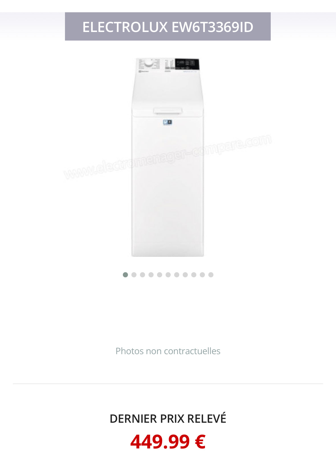 Lave-Linge Top ELECTROLUX 6 Kg GARANTIE 1 AN