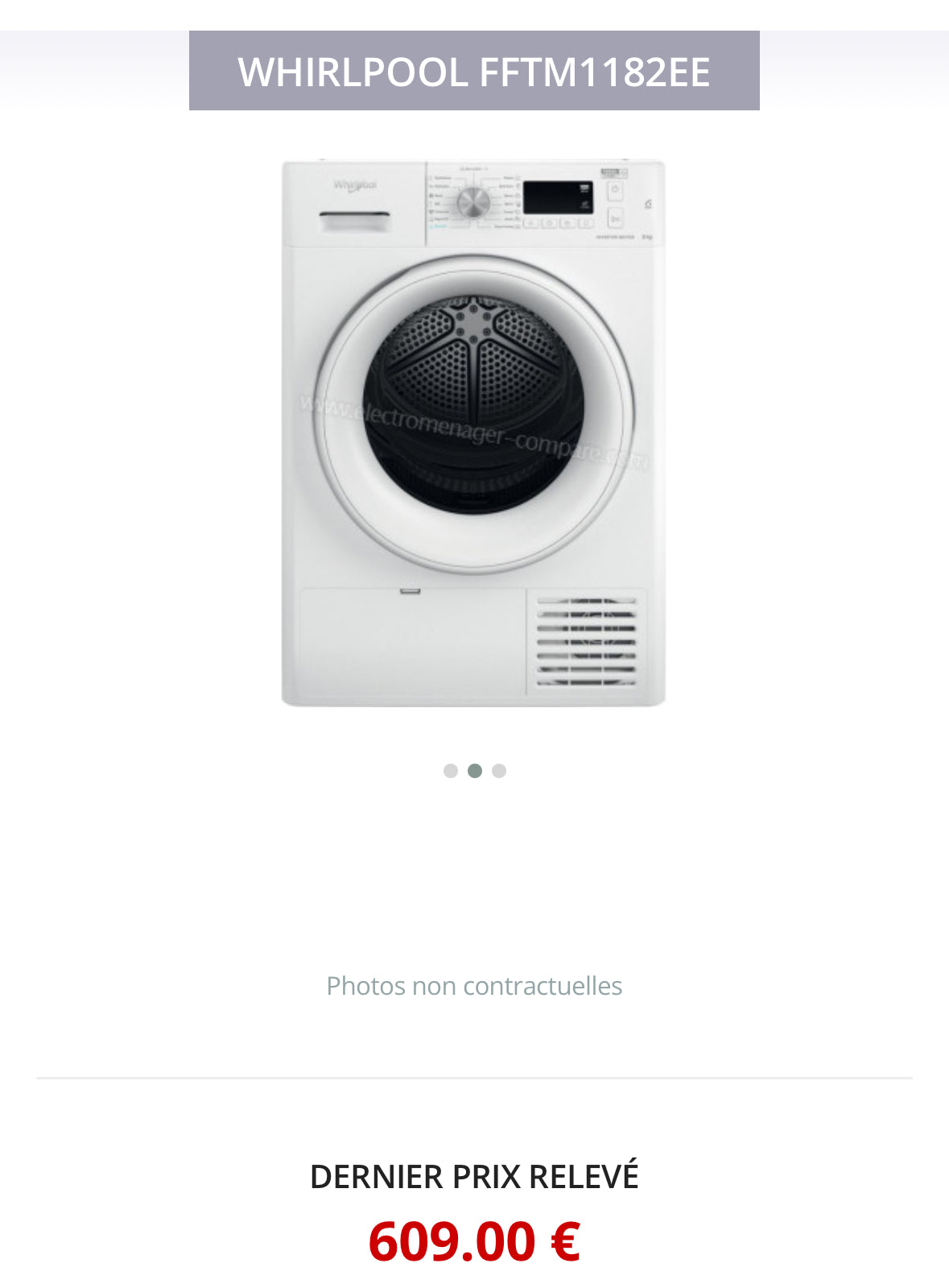 Sèche-Linge WHIRLPOOL 8 Kg Quasi NEUF ( Très Peu Servi ) GARANTIE 1 AN