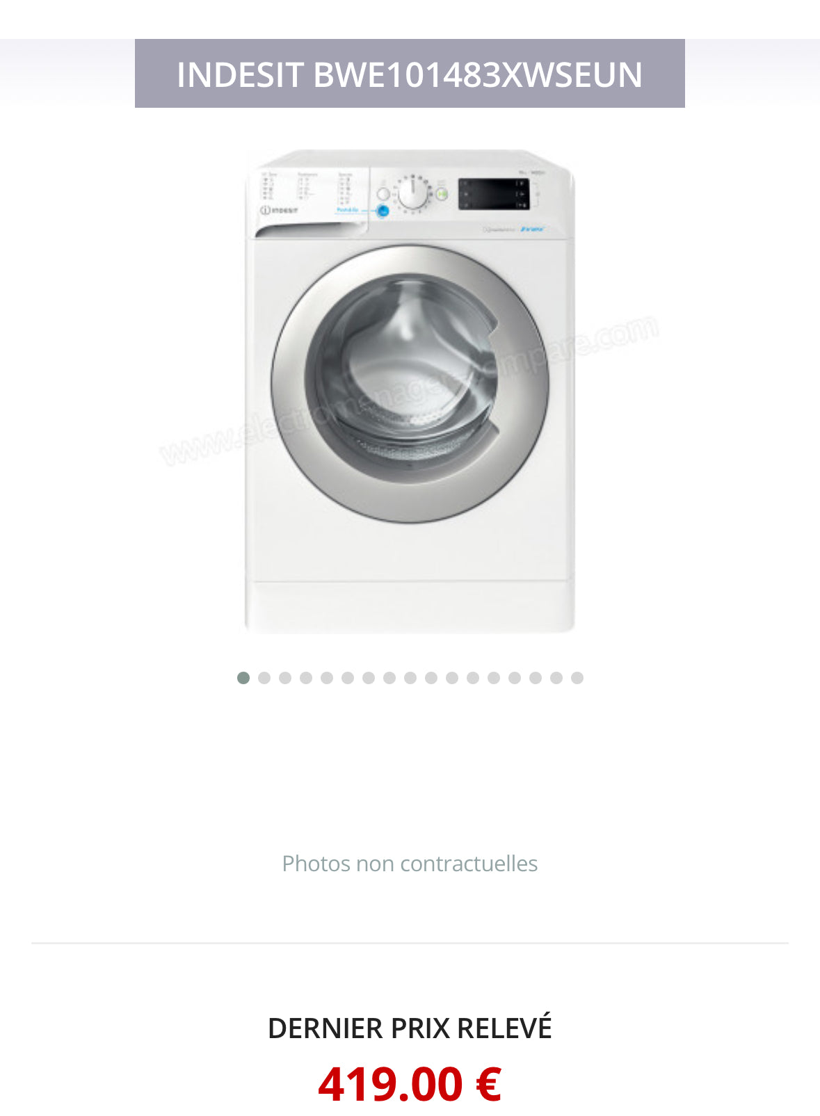 Lave-Linge INDESIT 10 Kg GARANTIE 1 AN