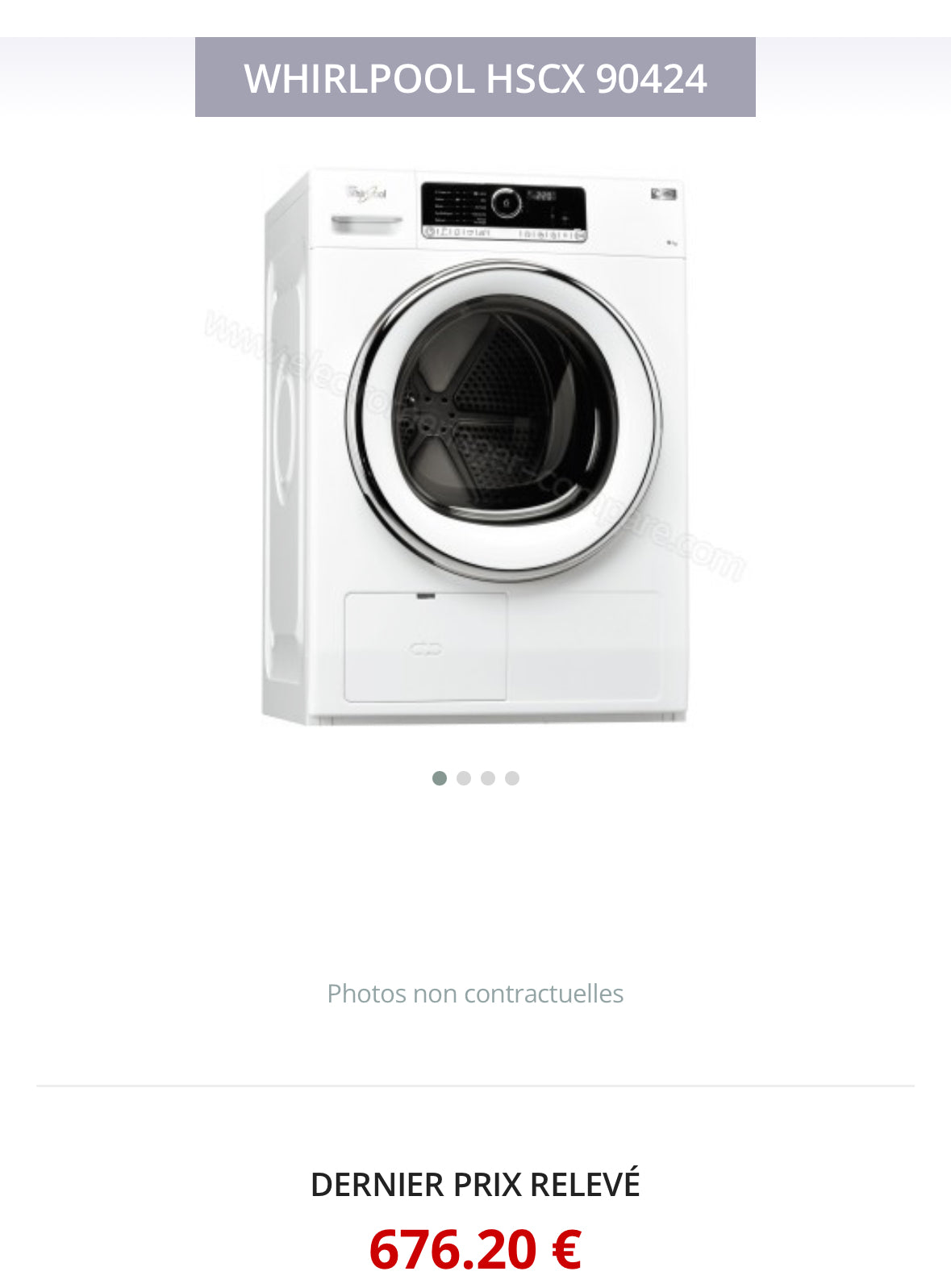 Sèche-Linge WHIRLPOOL 9 Kg GARANTIE 1 AN
