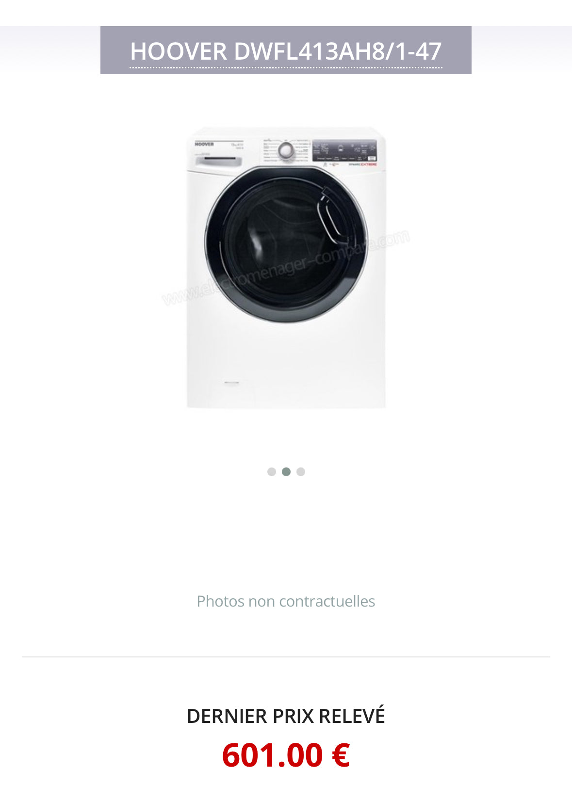 Lave-Linge HOOVER 13 Kg GARANTIE 1 AN