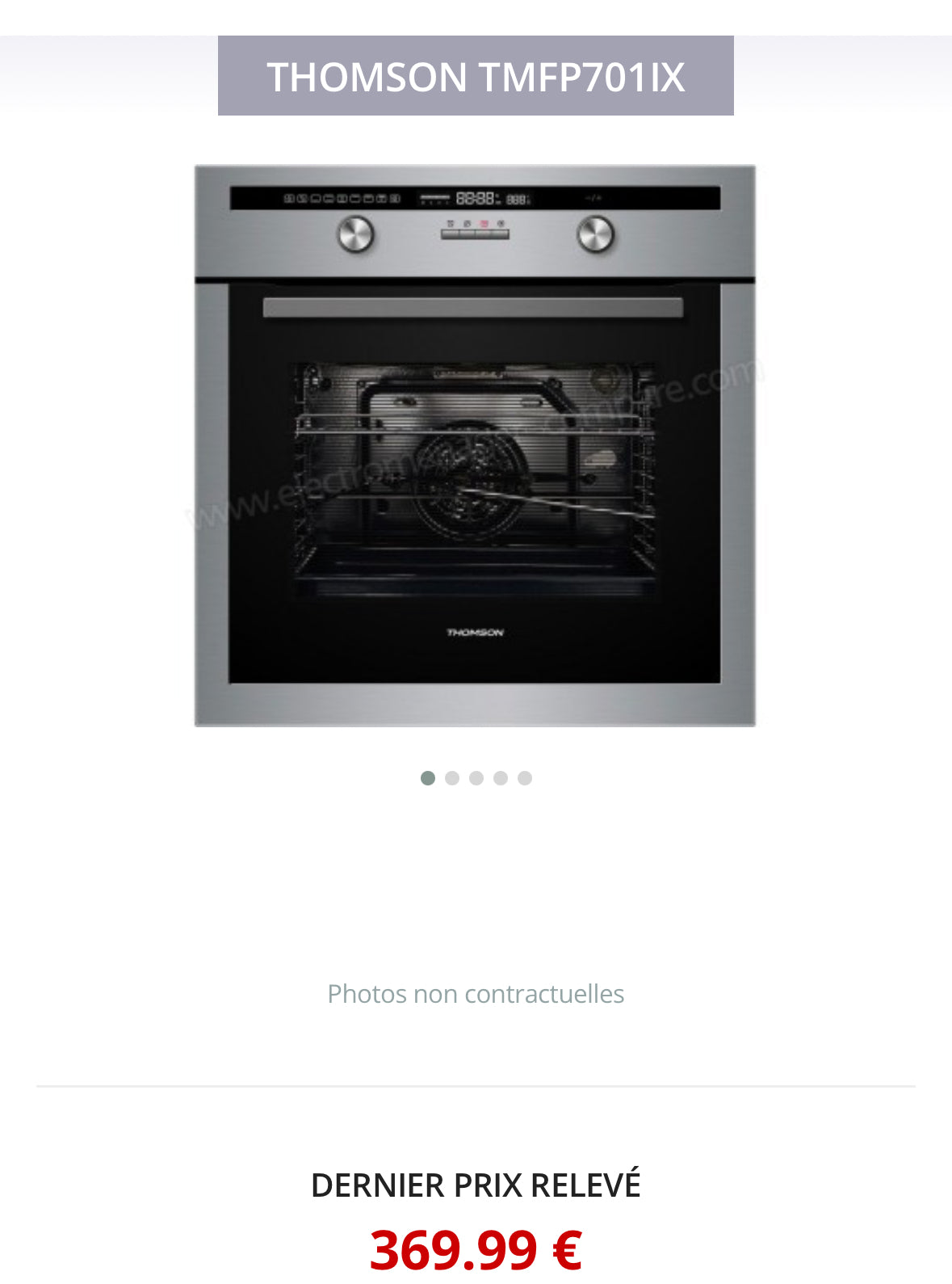 Four Encastrable THOMSON Avec Pyrolyse GARANTIE 1 AN