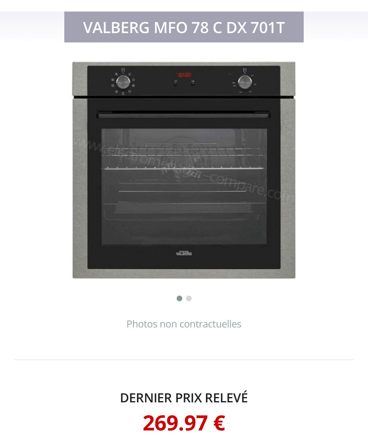 Four Encastrable VALBERG Avec Catalyse NEUF ( Jamais Servi ) GARANTIE 1 AN