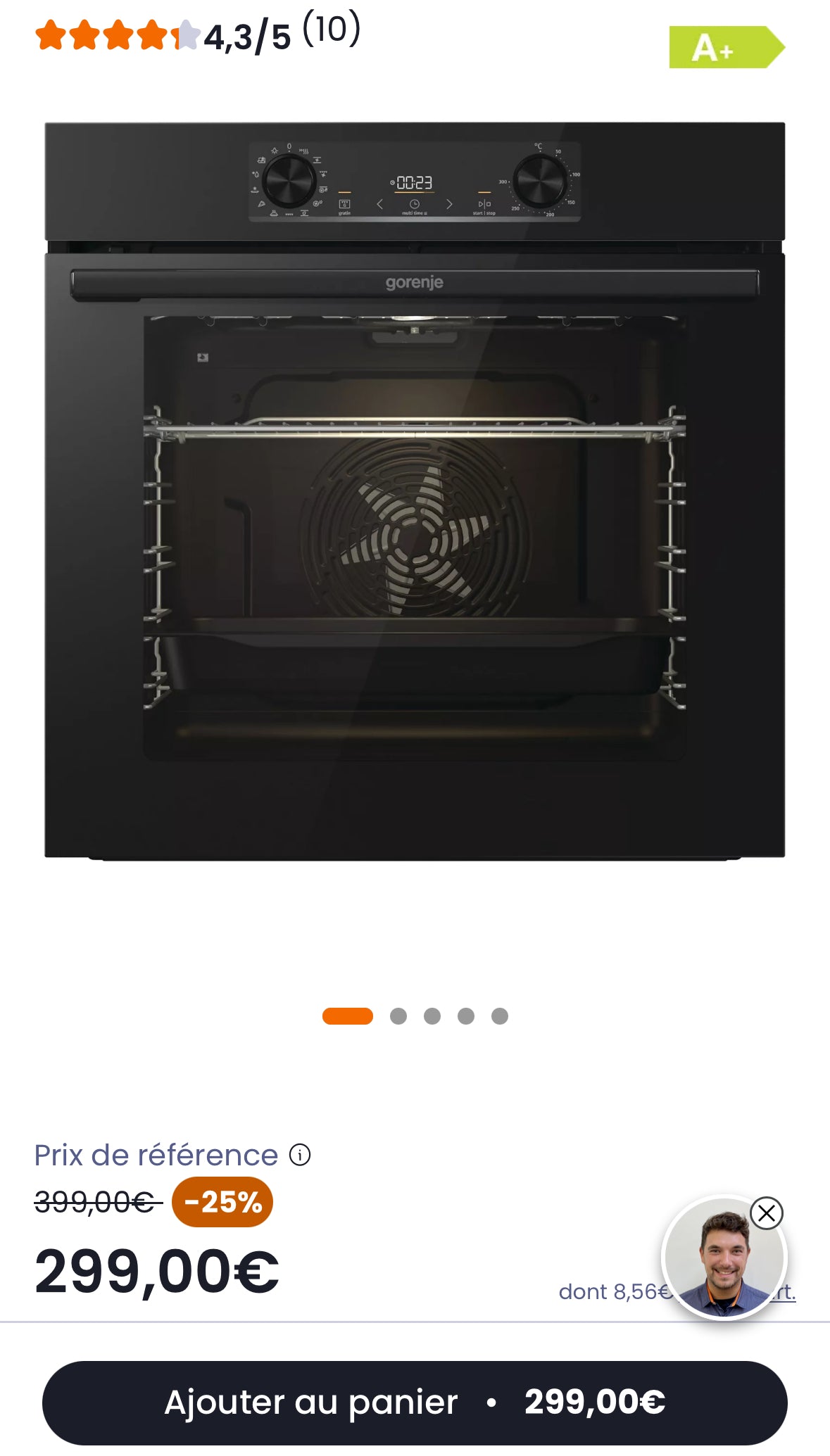 Four Encastrable GORENJE Pyrolyse Neuf ( Jamais Servi ) GARANTIE 1 AN