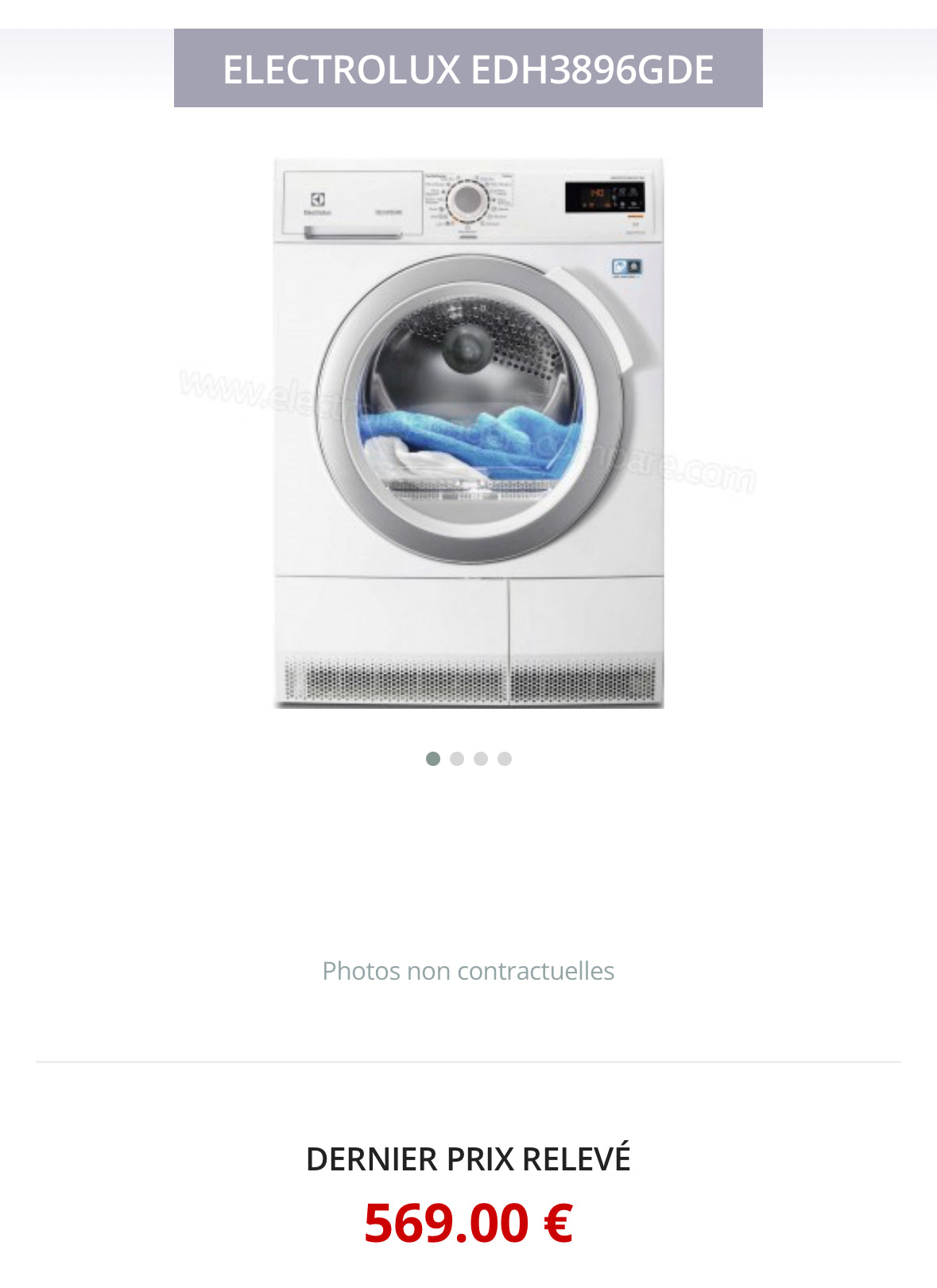 Sèche-Linge ELECTROLUX 9 Kg GARANTIE 1 AN