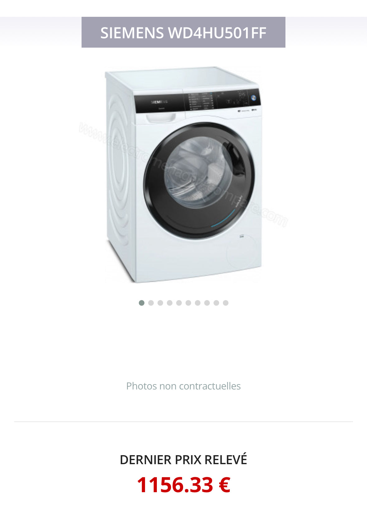 Lave-Linge Séchant SIEMENS 10/6 Kg GARANTIE 1 AN