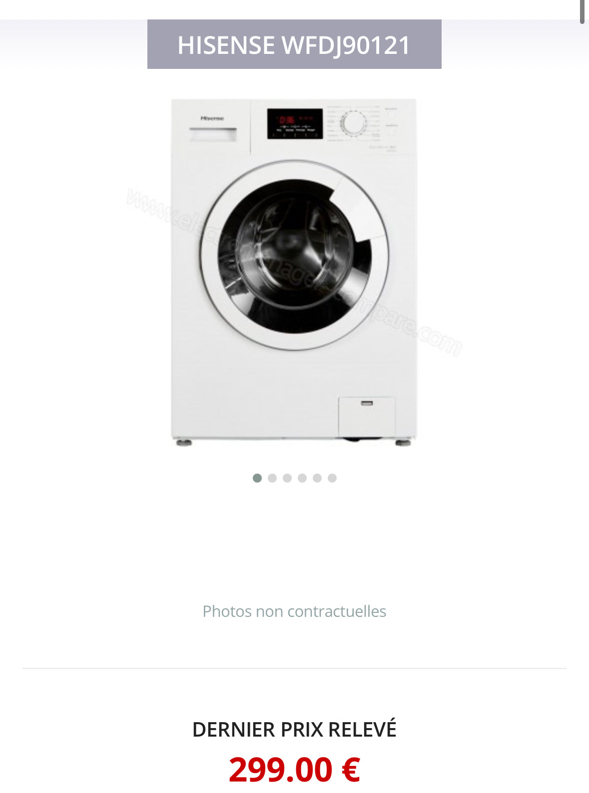Lave-Linge HISENSE 9 Kg GARANTIE 1 AN