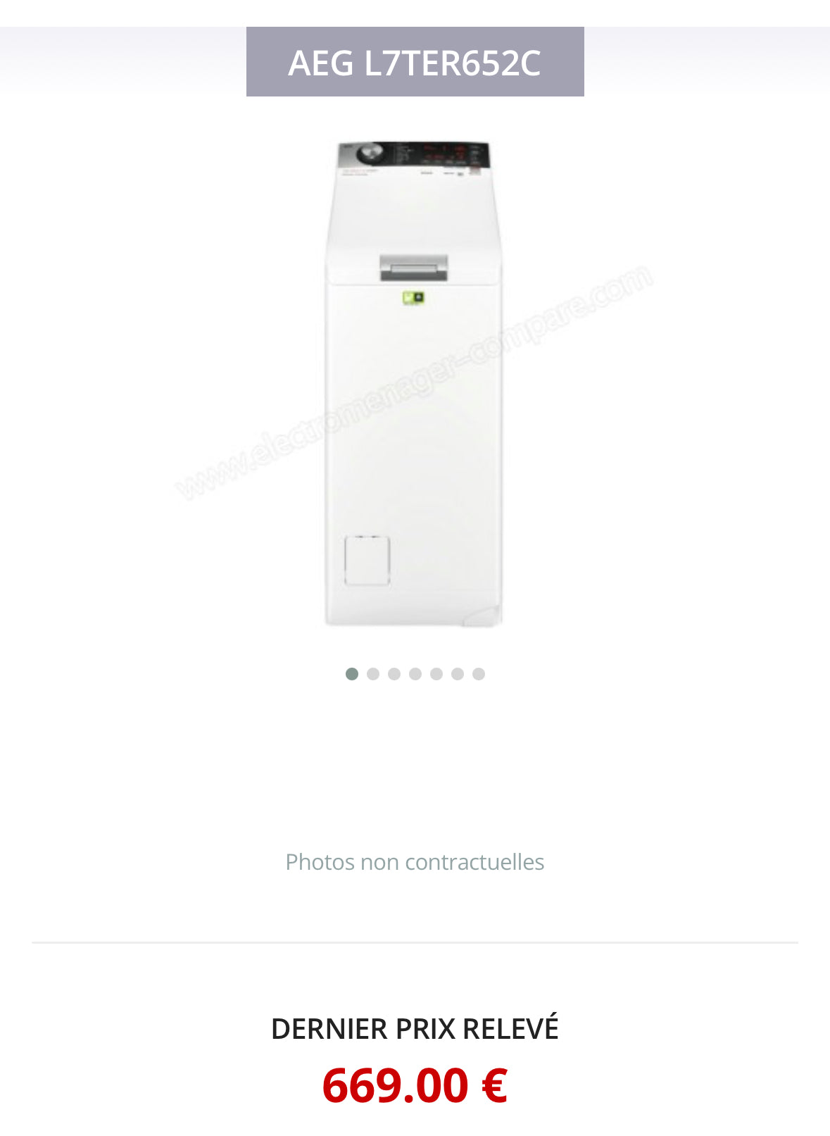 Lave-Linge Top AEG 6 Kg GARANTIE 1 AN