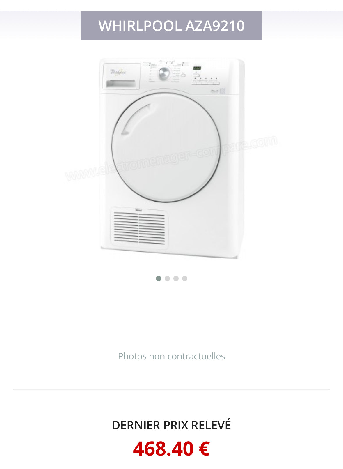 Sèche-Linge WHIRLPOOL 9 Kg GARANTIE 1 AN