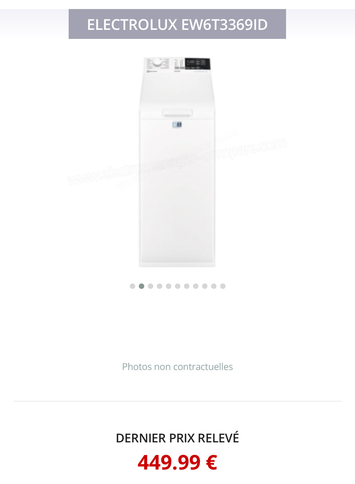 Lave-Linge Top ELECTROLUX 6 Kg GARANTIE 1 AN