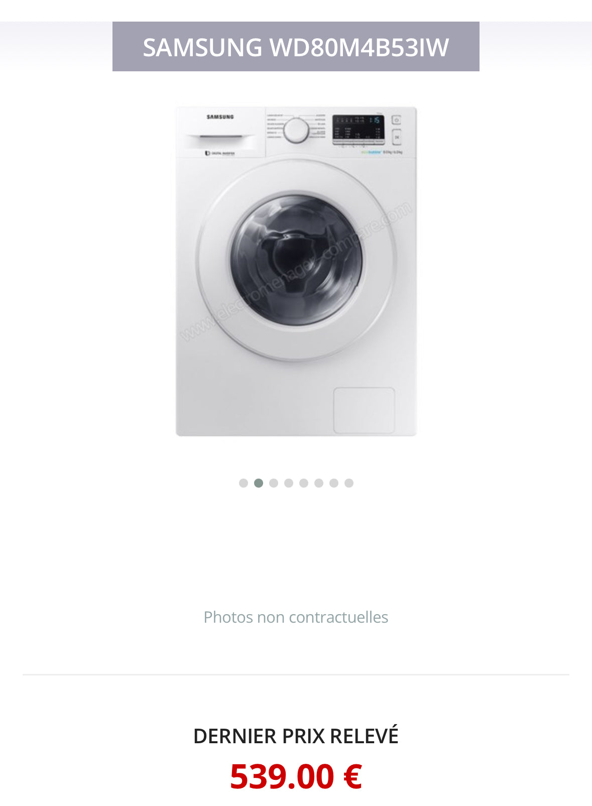 Lave-Linge Séchant SAMSUNG 9/6 Kg GARANTIE 1 AN