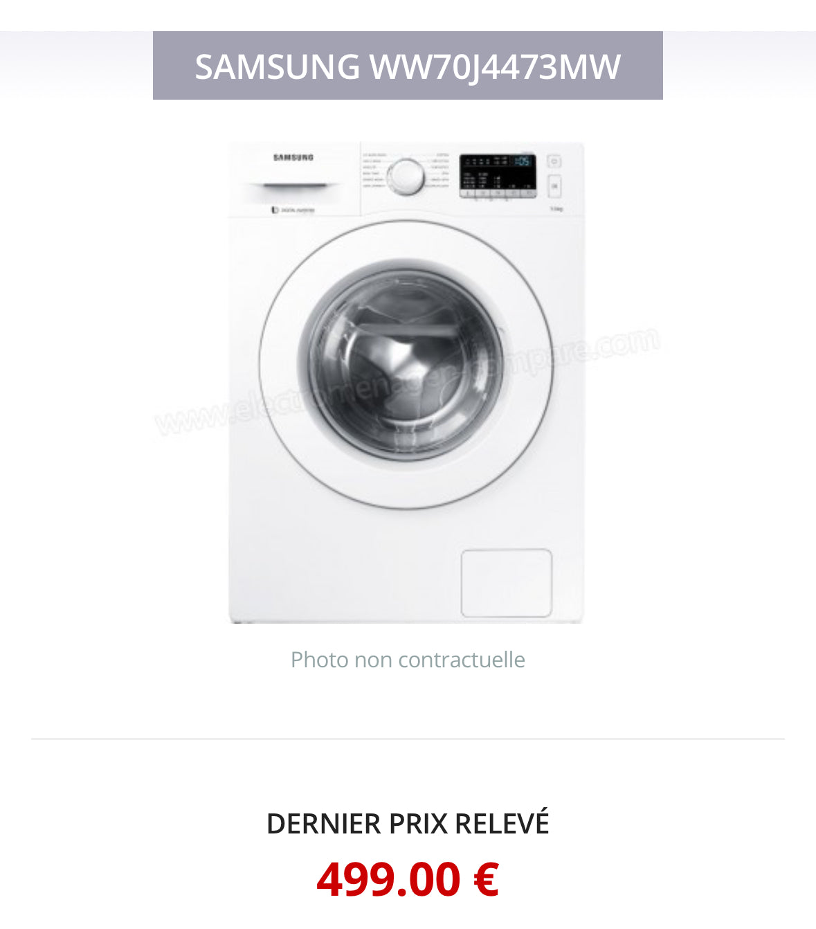 Lave-Linge SAMSUNG 7 Kg GARANTIE 1 AN