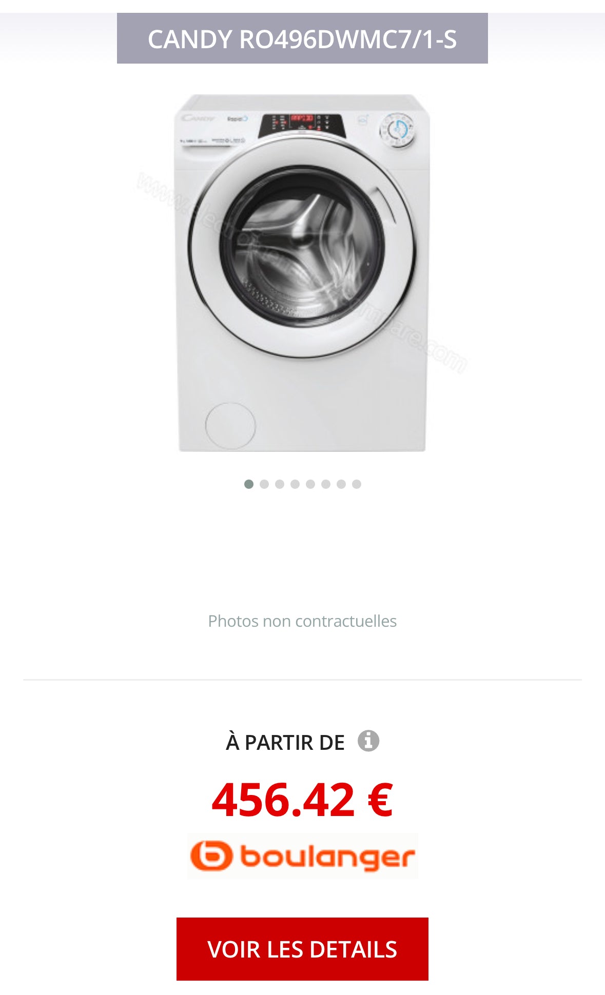 Lave-Linge CANDY 9 Kg Neuf ( Avec Défaut d’Aspect ) GARANTIE 1 AN