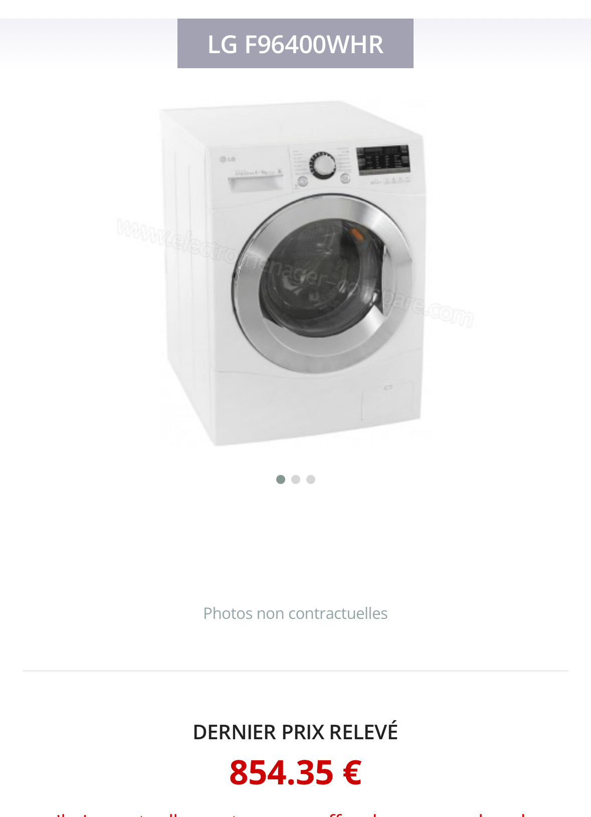 Lave-Linge Séchant LG 9 / 6 Kg GARANTIE 1 AN