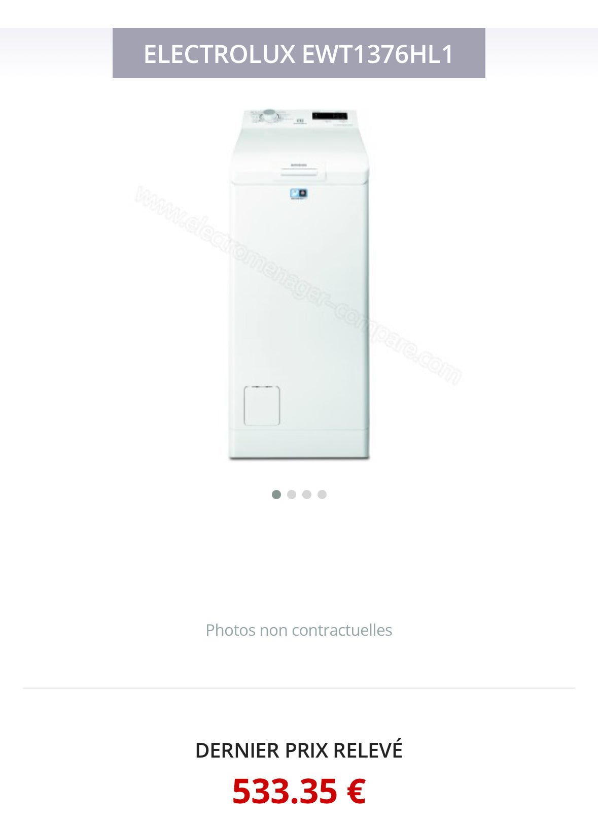 Lave-Linge Top ELECTROLUX 7 Kg GARANTIE 1 AN