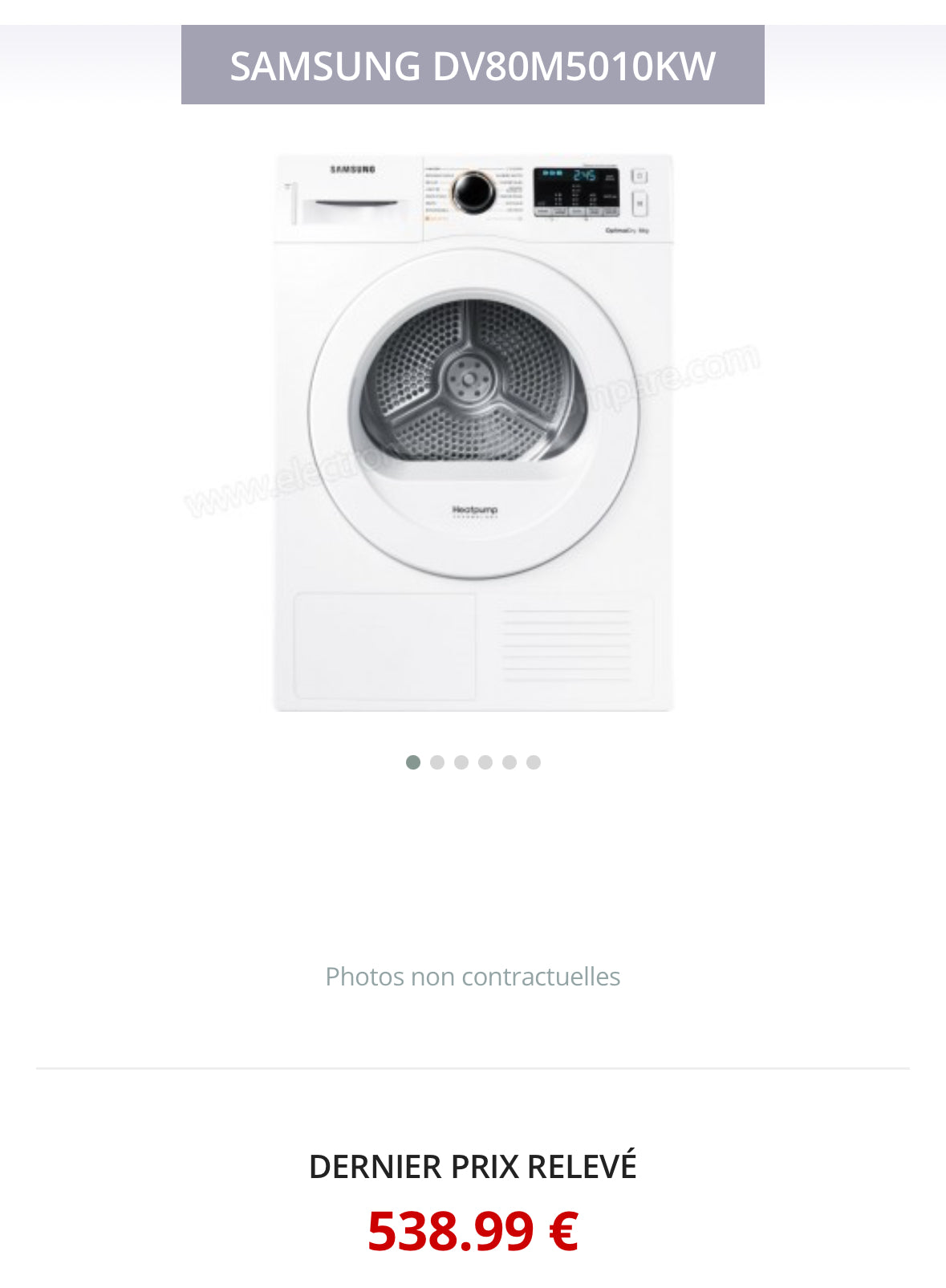 Sèche-Linge SAMSUNG 8 Kg Pompe à Chaleur GARANTIE 1 AN