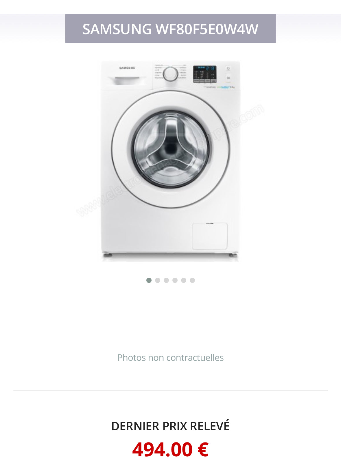 Lave-Linge SAMSUNG 8 Kg GARANTIE 1 AN
