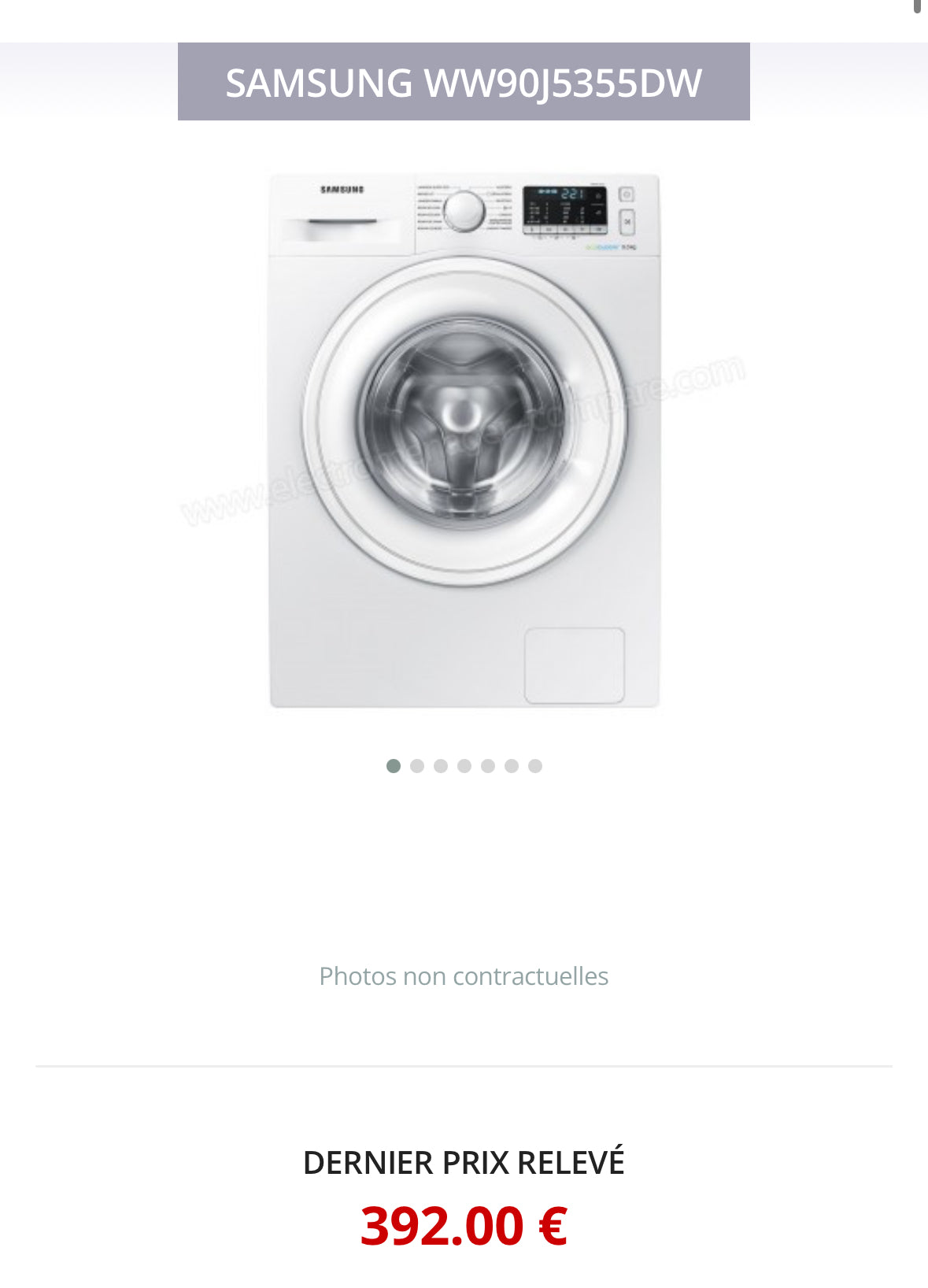Lave-Linge SAMSUNG 9 Kg GARANTIE 1 AN