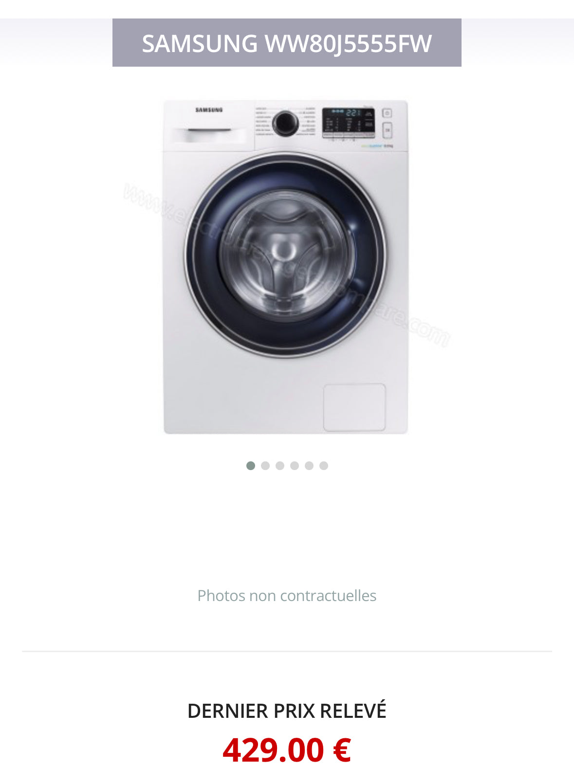 Lave-Linge SAMSUNG 7 Kg GARANTIE 1 AN