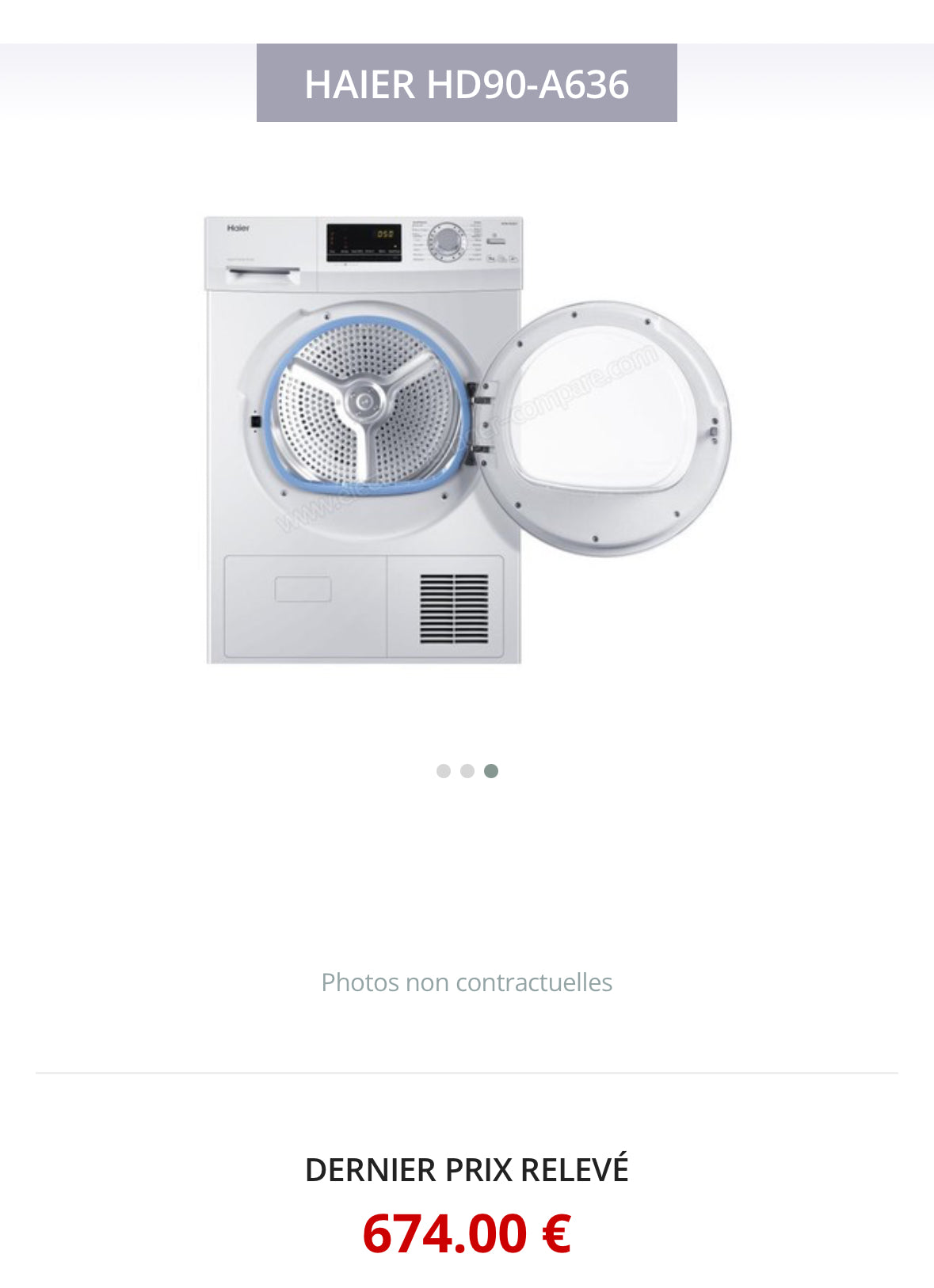Sèche-Linge HAIER 9 Kg GARANTIE 1 AN