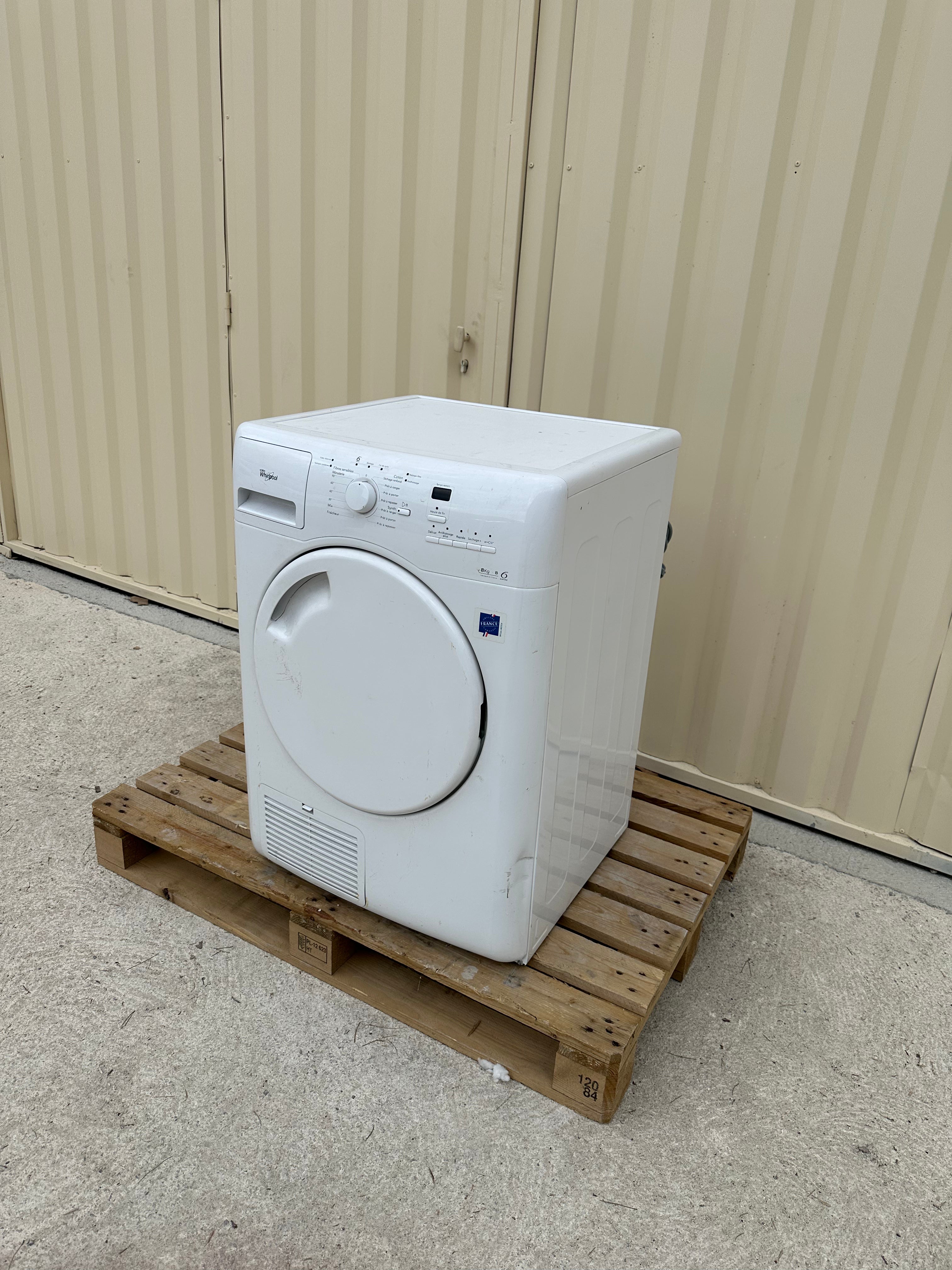 Seche-Linge WHIRLPOOL 8Kg Garantie 1 An