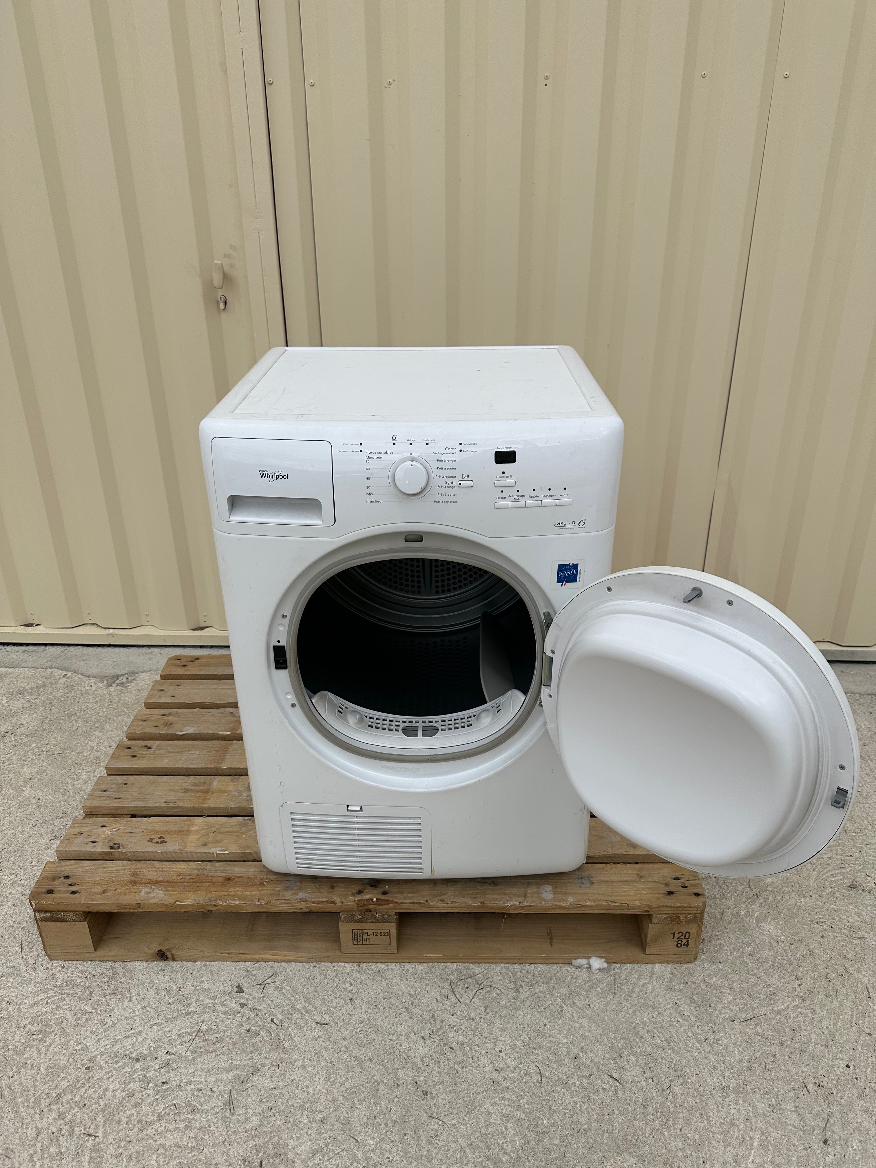 Seche-Linge WHIRLPOOL 8Kg Garantie 1 An