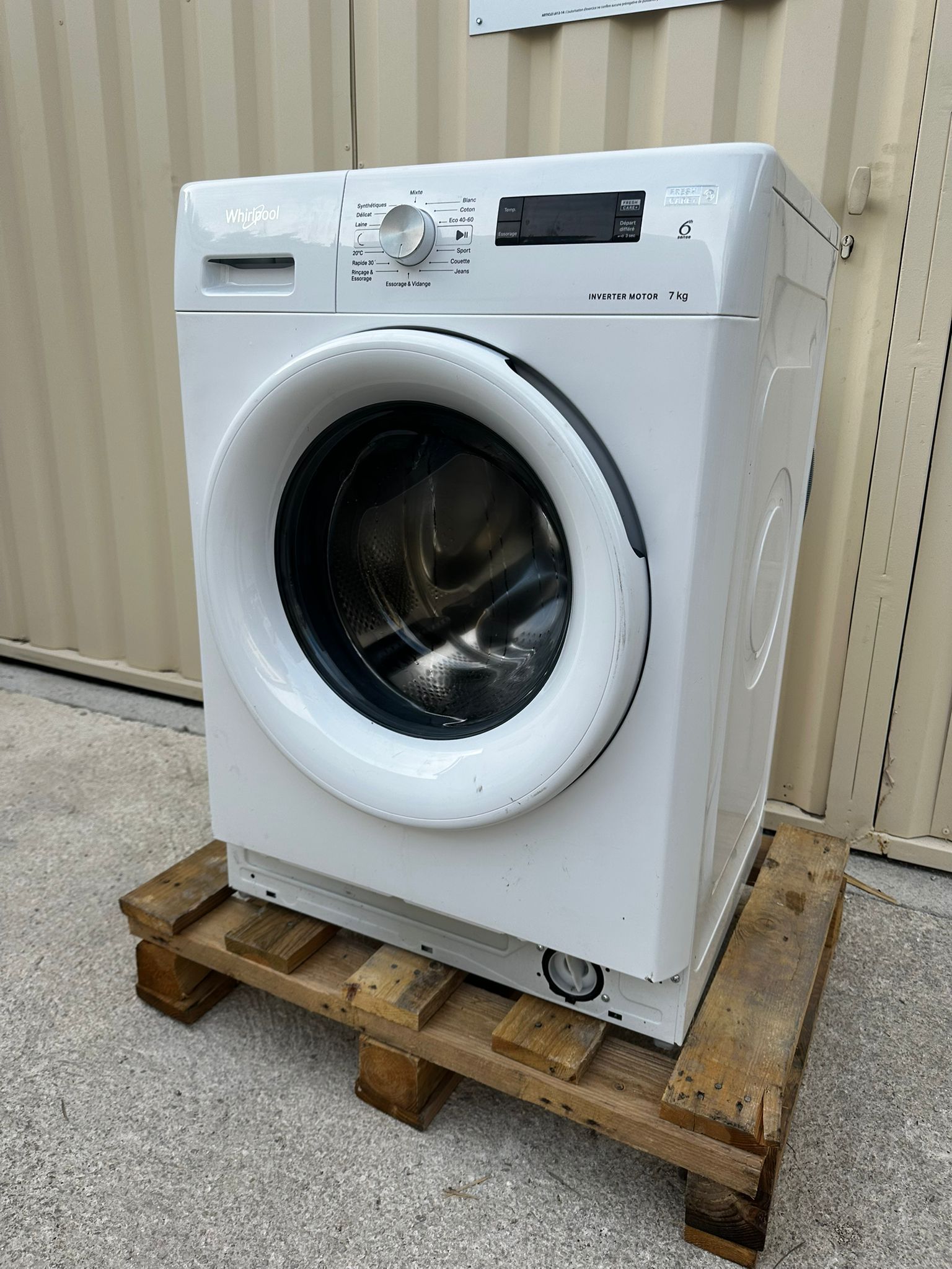 Lave-Linge WHIRLPOOL 7 Kg GARANTIE 1 AN