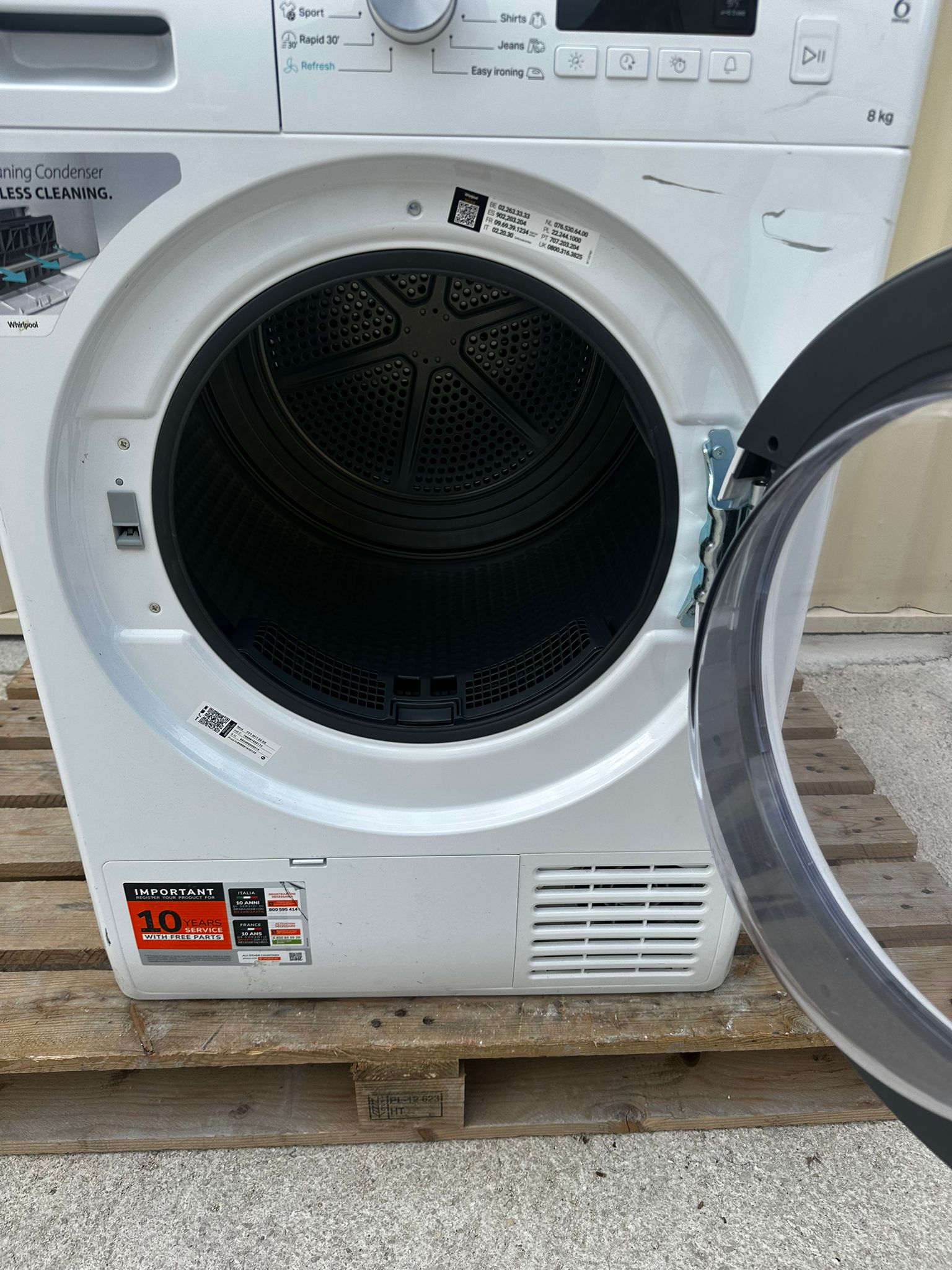 Sèche-Linge WHIRLPOOL 8 Kg Quasi NEUF ( Très Peu Servi ) GARANTIE 1 AN