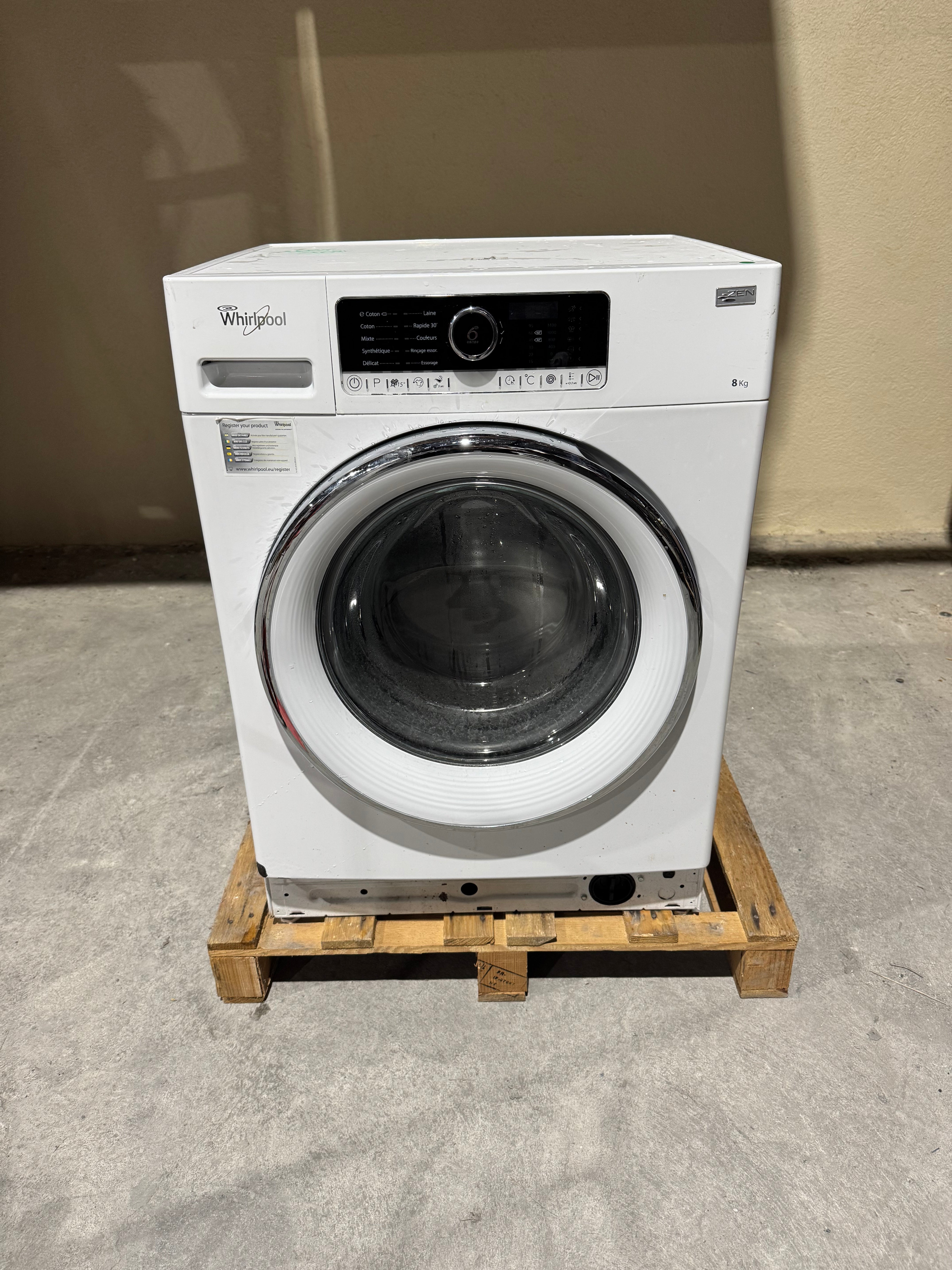 Lave-Linge WHIRLPOOL 8 Kg GARANTIE 1 AN