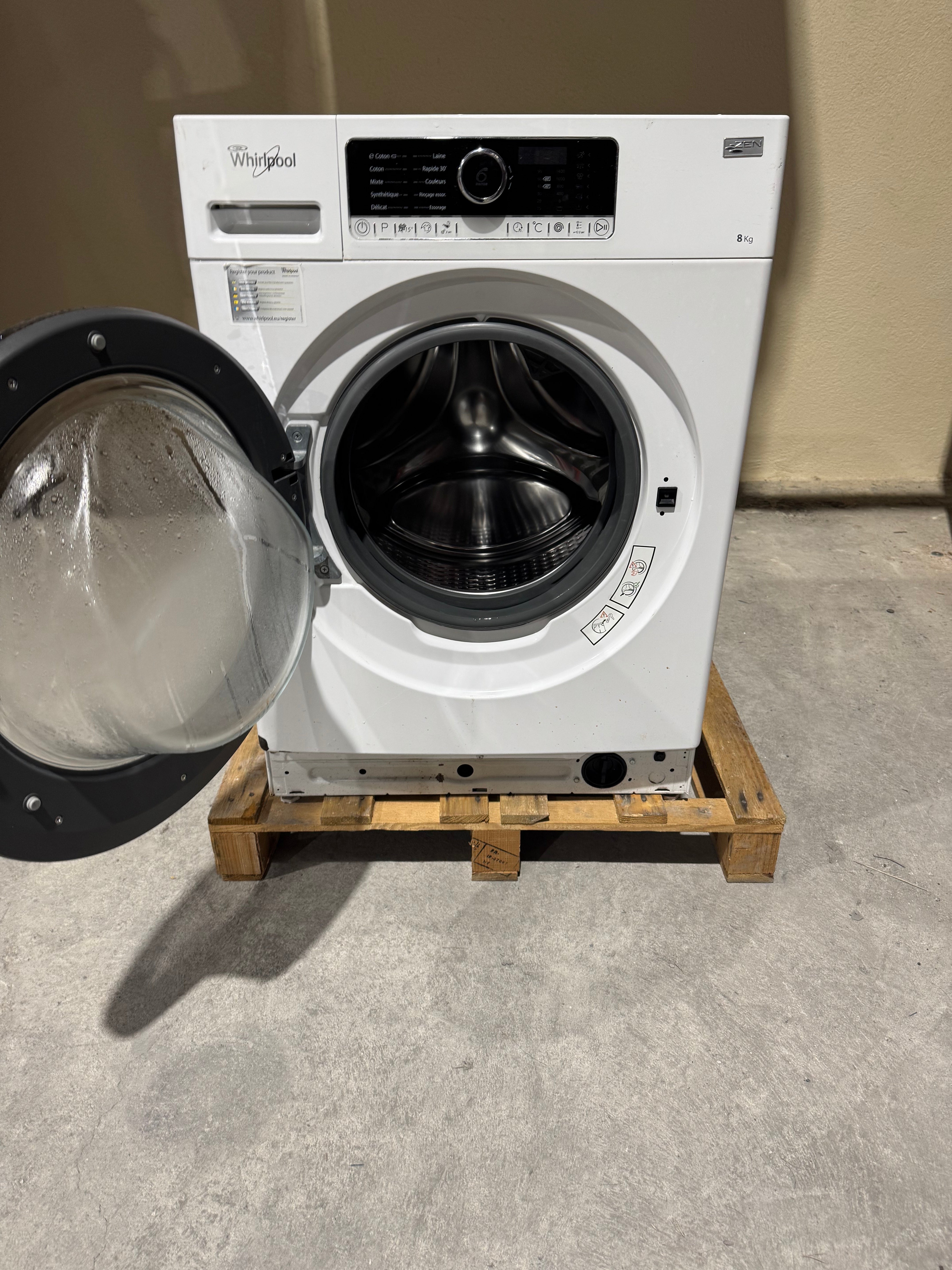 Lave-Linge WHIRLPOOL 8 Kg GARANTIE 1 AN