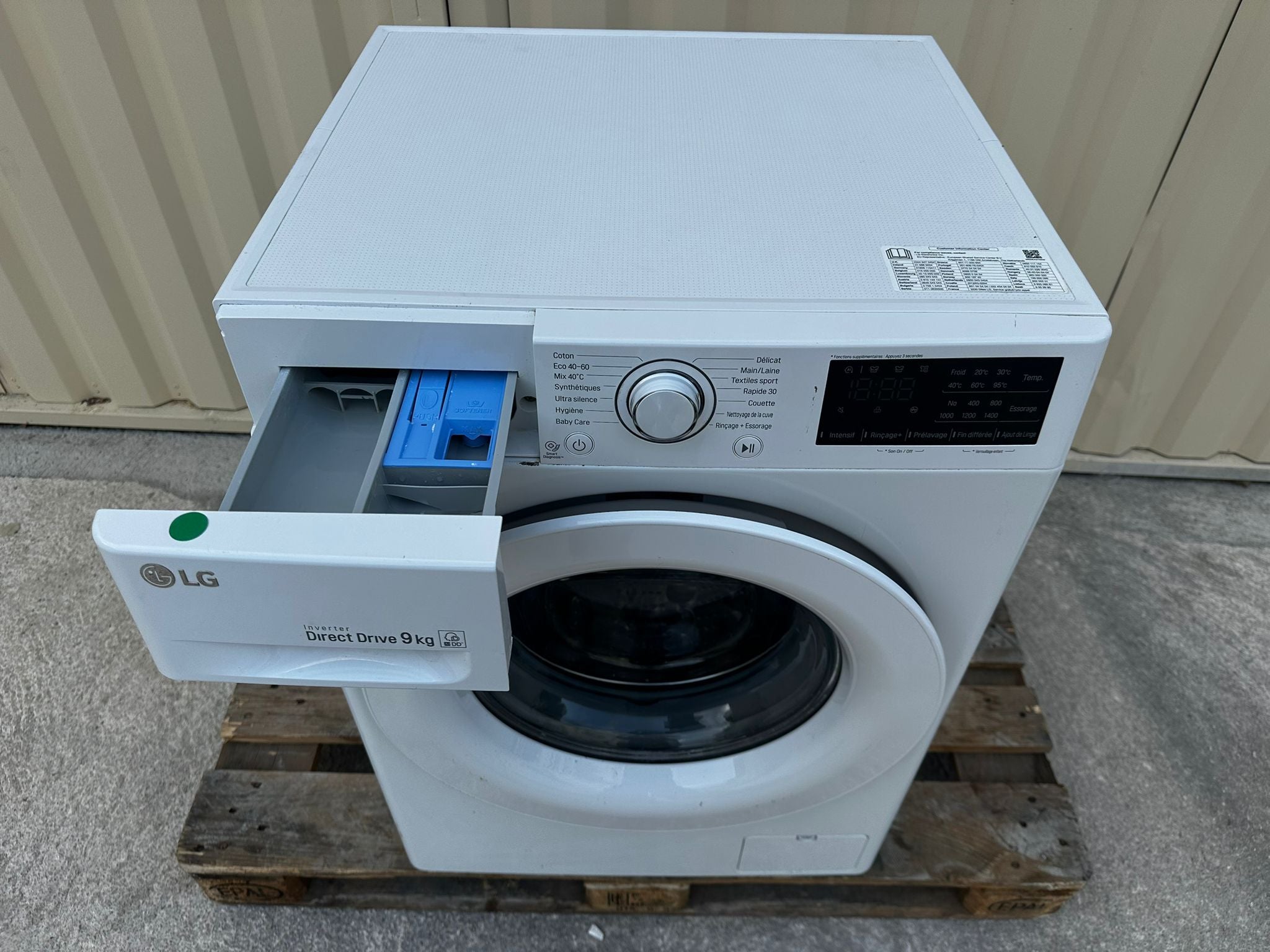 Lave-Linge LG 9 Kg GARANTIE 1 AN