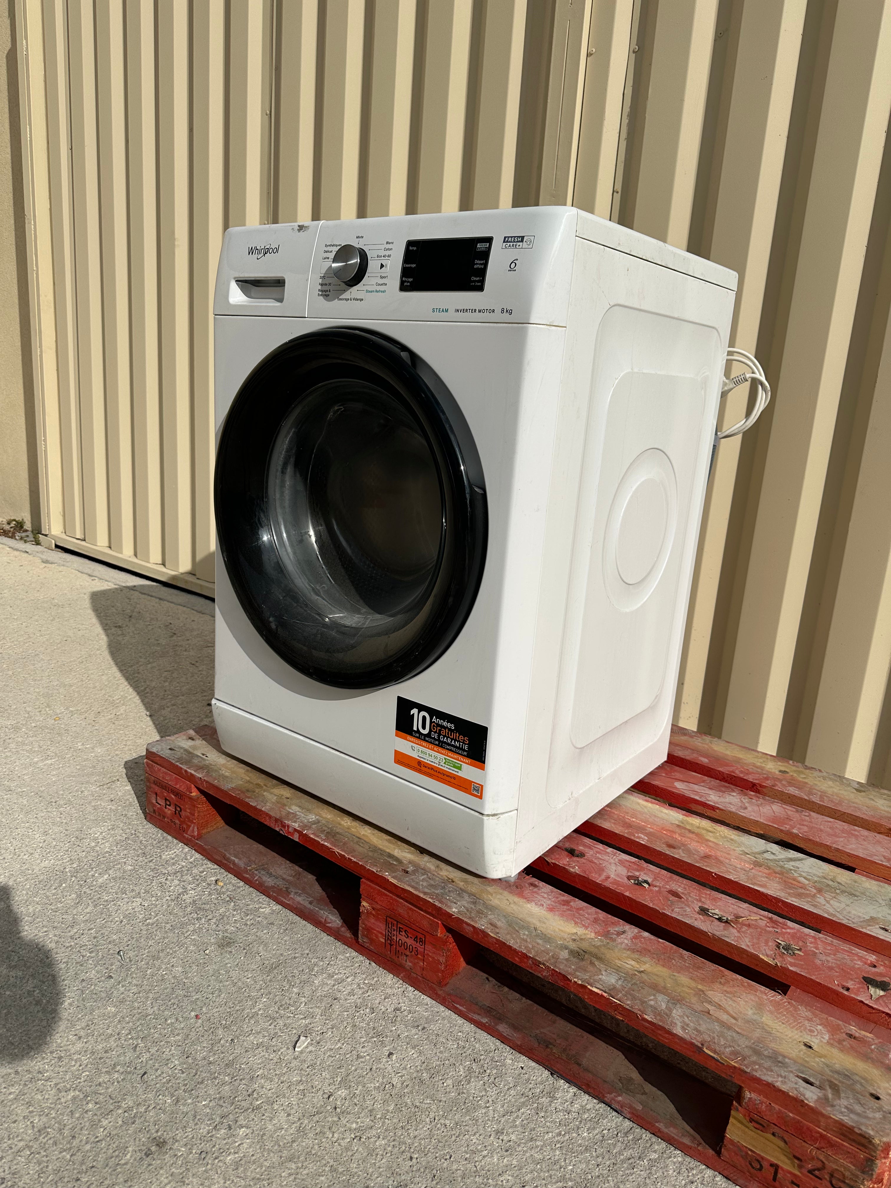 Lave-Linge WHIRLPOOL 8 Kg GARANTIE 1 AN