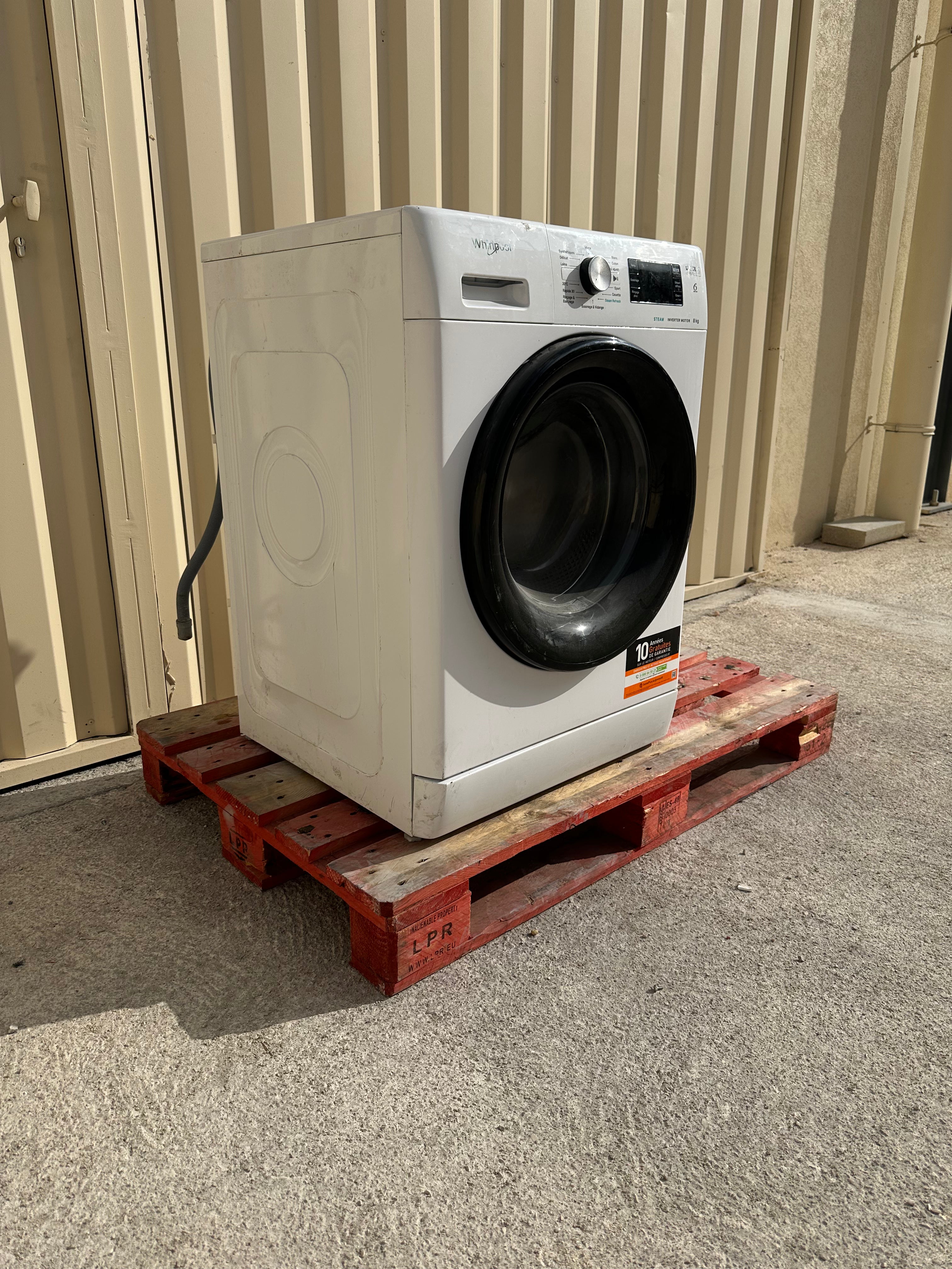 Lave-Linge WHIRLPOOL 8 Kg GARANTIE 1 AN