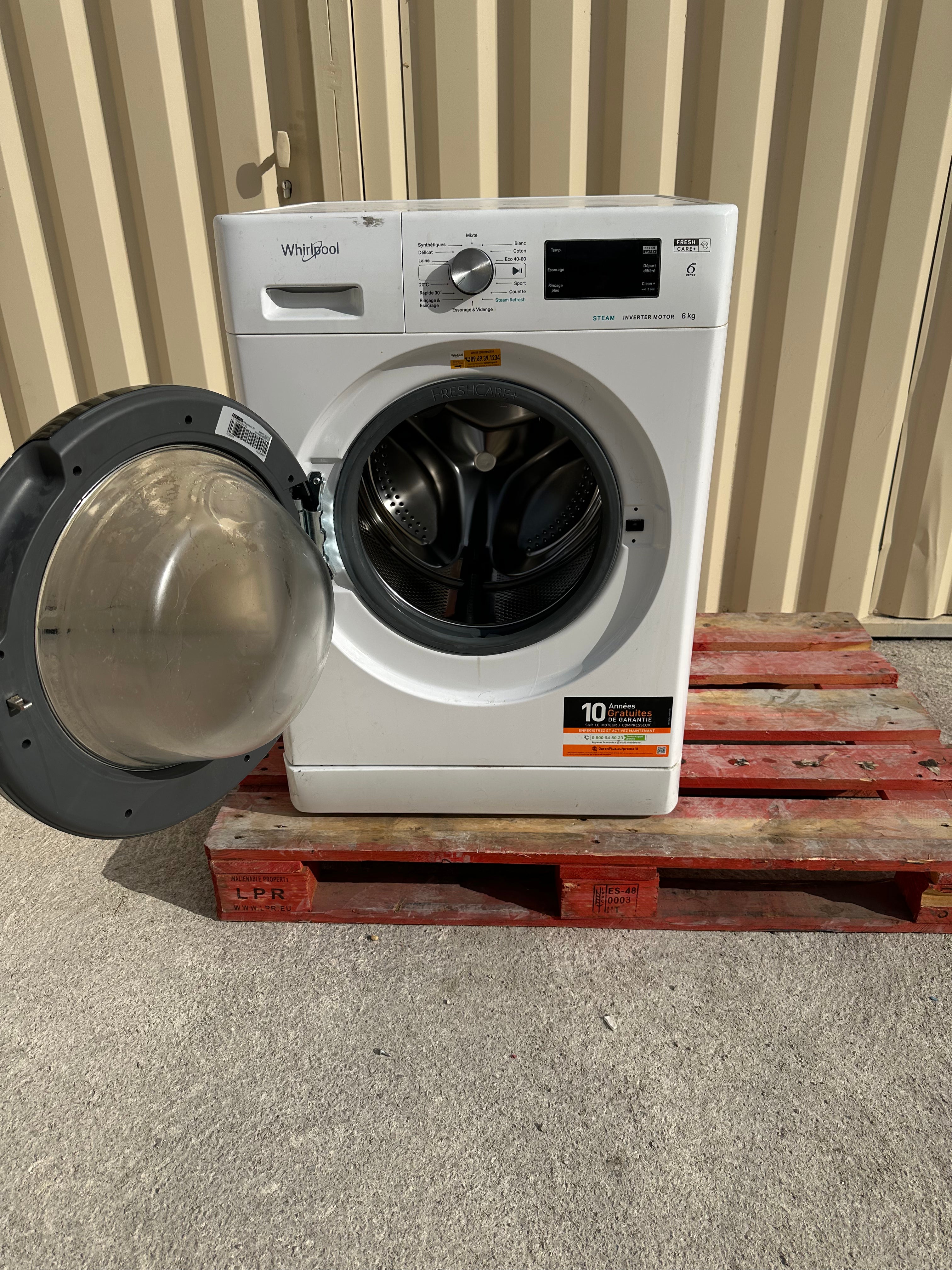 Lave-Linge WHIRLPOOL 8 Kg GARANTIE 1 AN