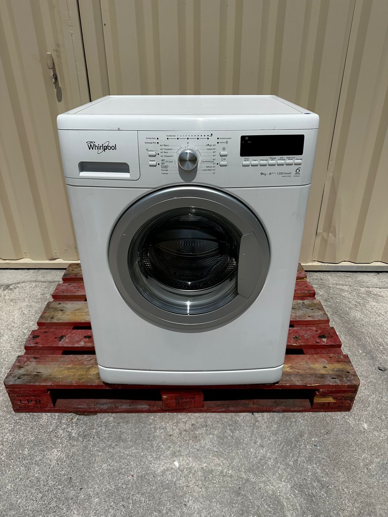 Lave-Linge WHIRLPOOL 9 Kg GARANTIE 1 AN