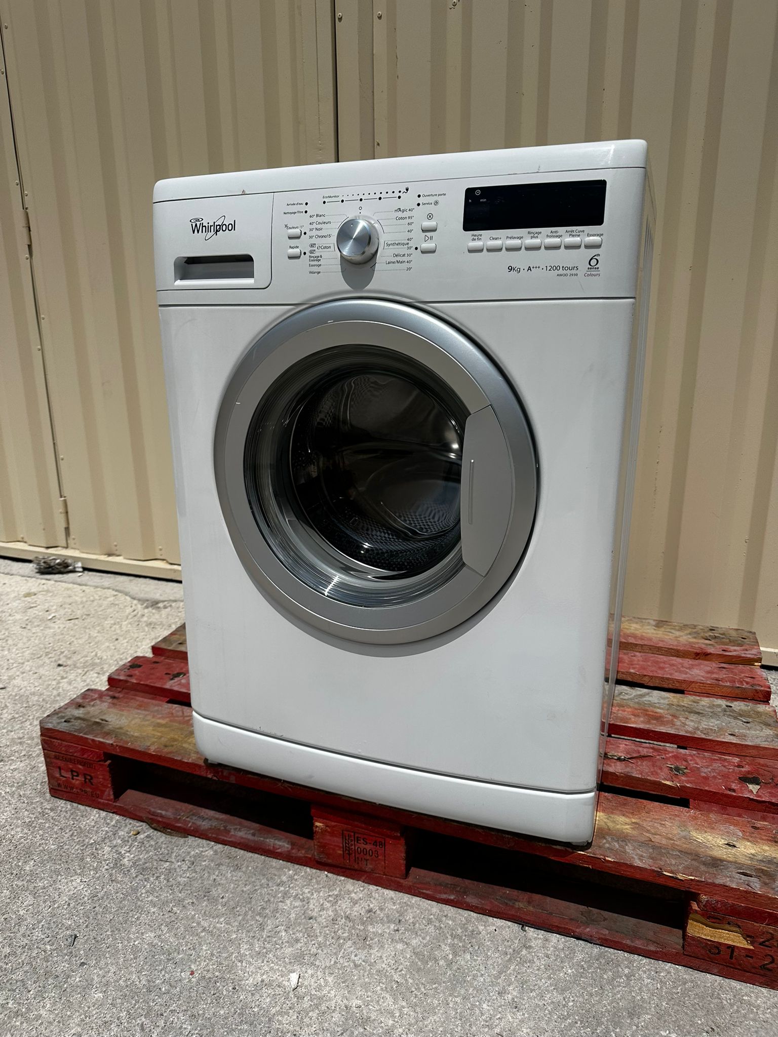 Lave-Linge WHIRLPOOL 9 Kg GARANTIE 1 AN