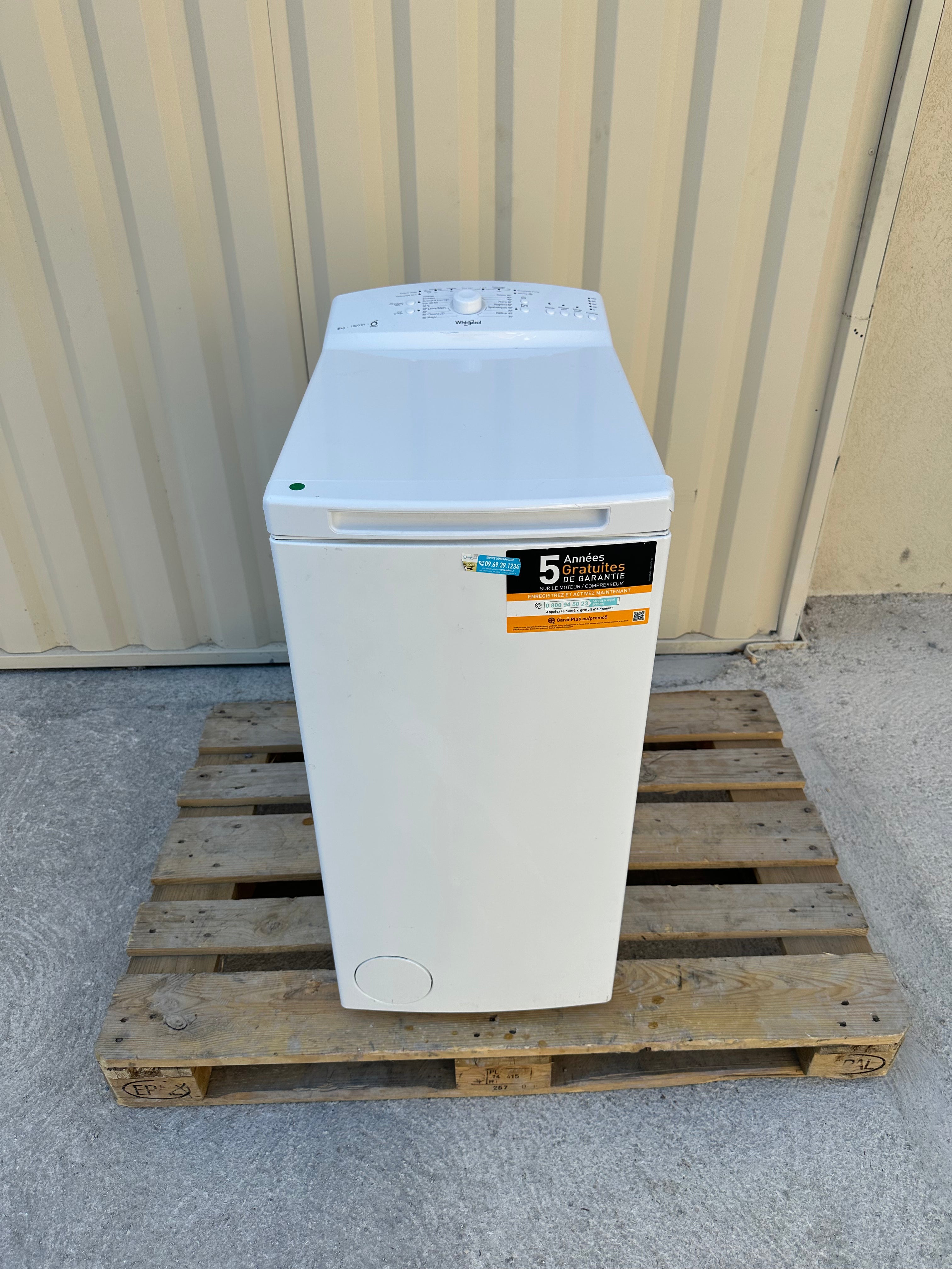 Lave-Linge Top WHIRLPOOL 6 Kg NEUF ( Avec Défaut d’Aspect ) GARANTIE 1 AN