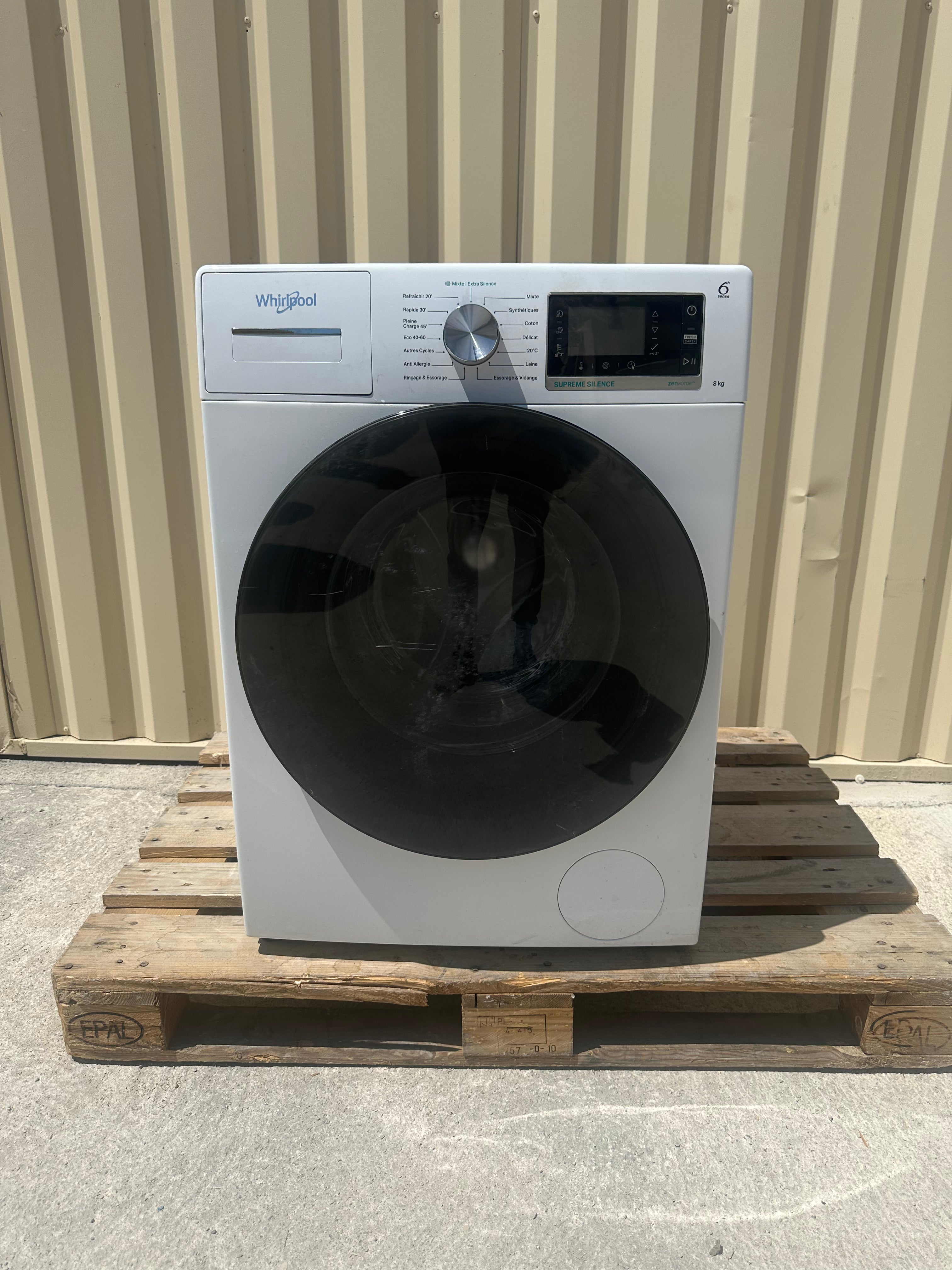 Lave-Linge WHIRLPOOL 8 Kg ( Comme Neuf ) GARANTIE 1 AN