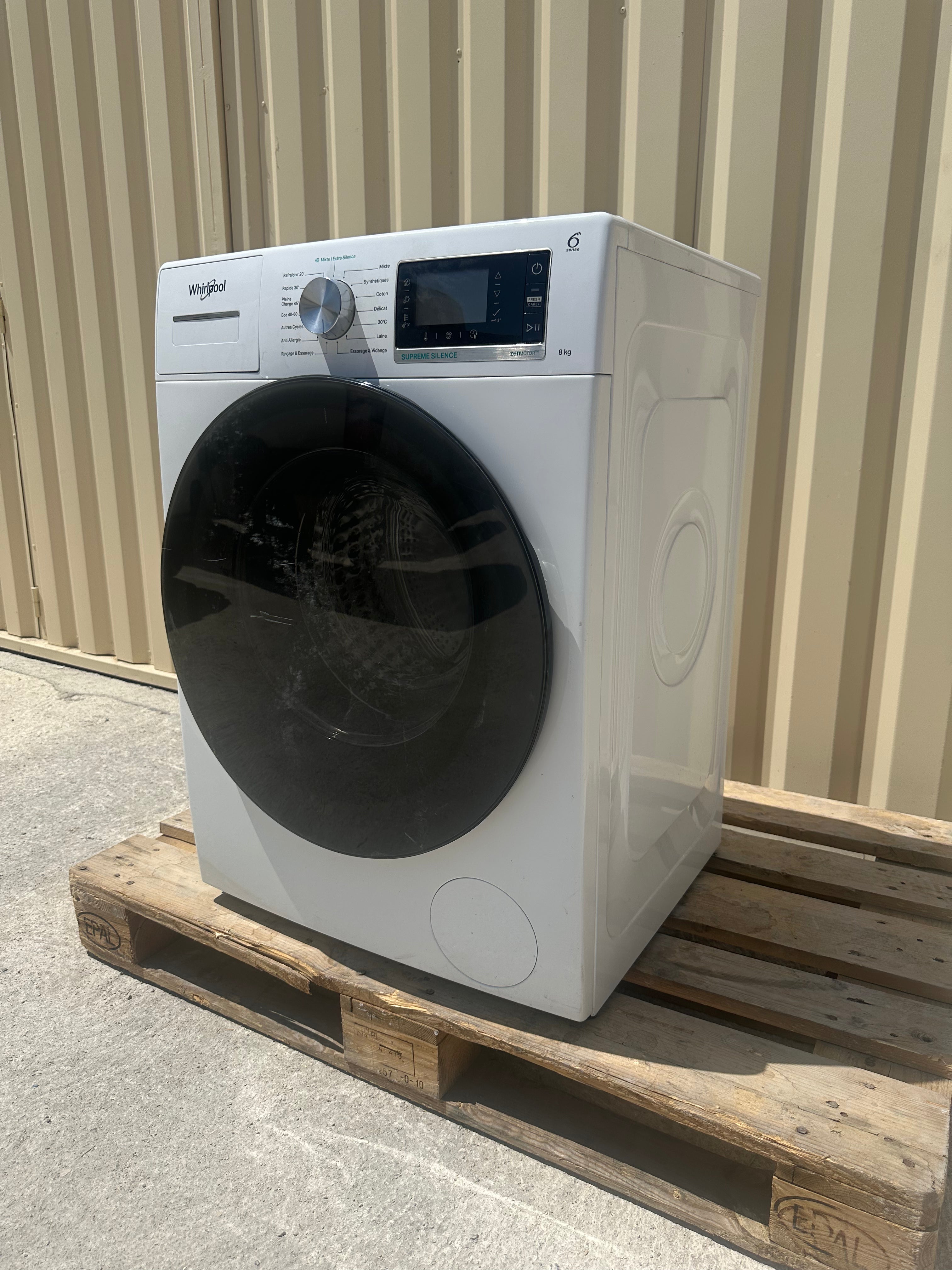 Lave-Linge WHIRLPOOL 8 Kg ( Comme Neuf ) GARANTIE 1 AN