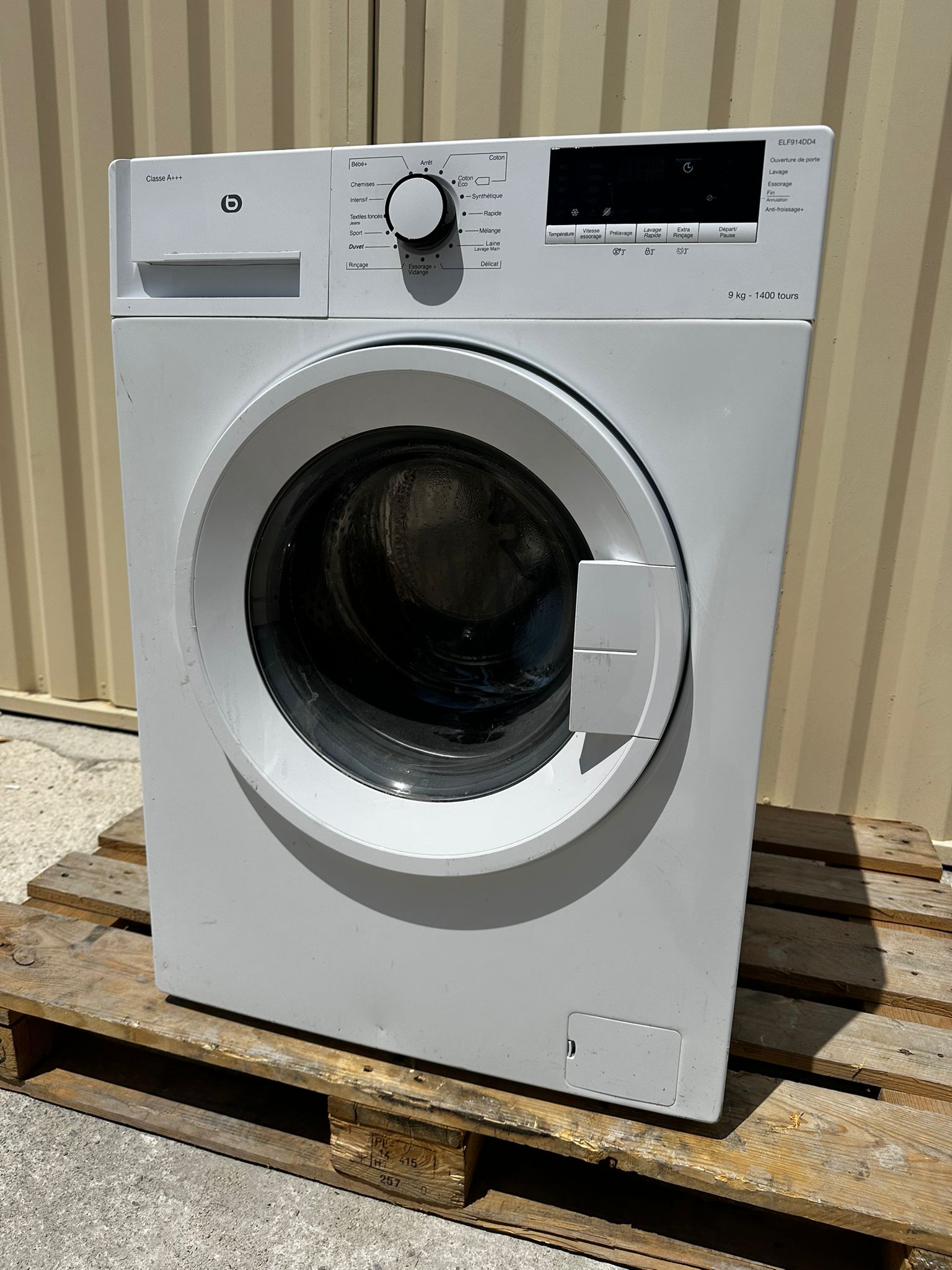 Lave-Linge ESSENTIEL B 9 Kg GARANTIE 1 AN