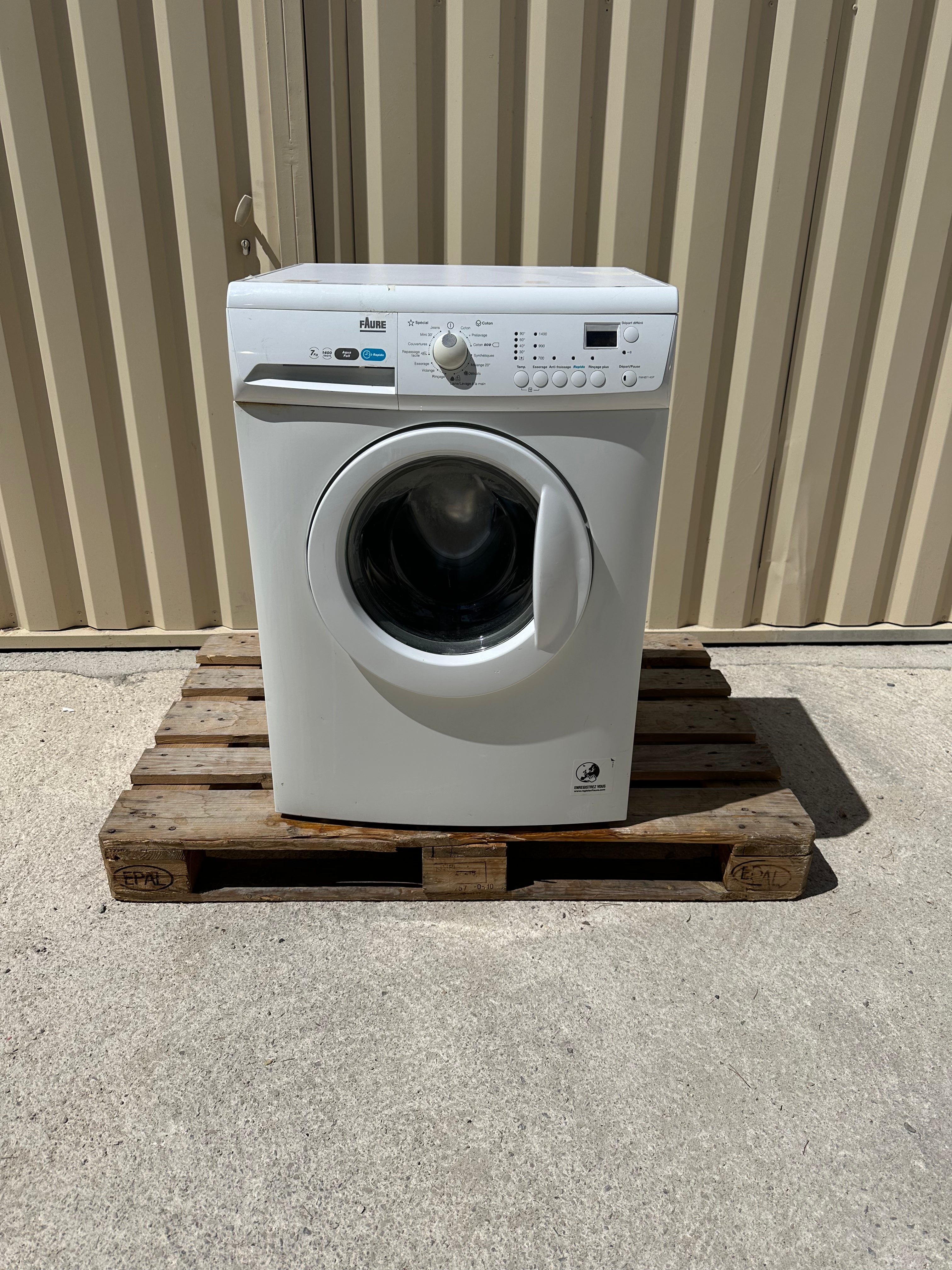 Lave-Linge FAURE 7 Kg GARANTIE 1 AN