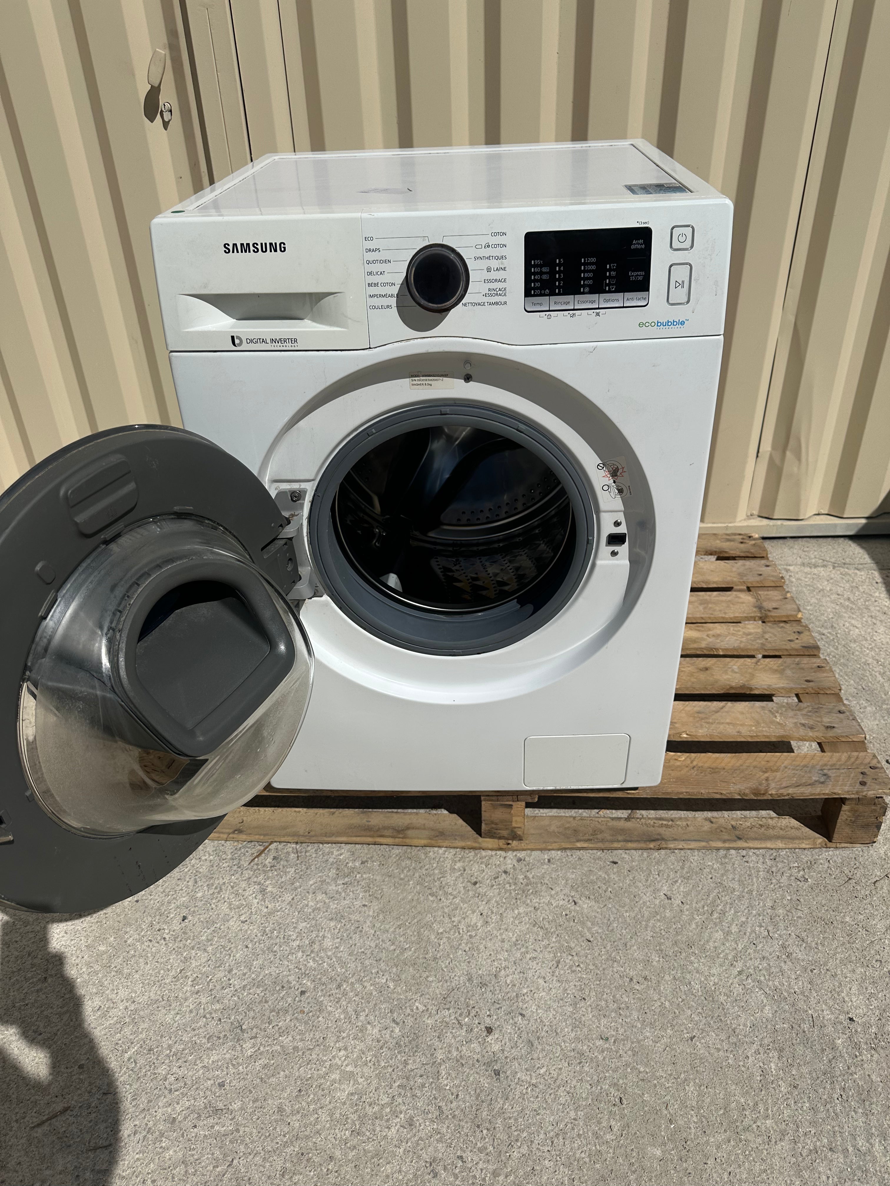 Lave-Linge SAMSUNG 8 Kg GARANTIE 1 AN