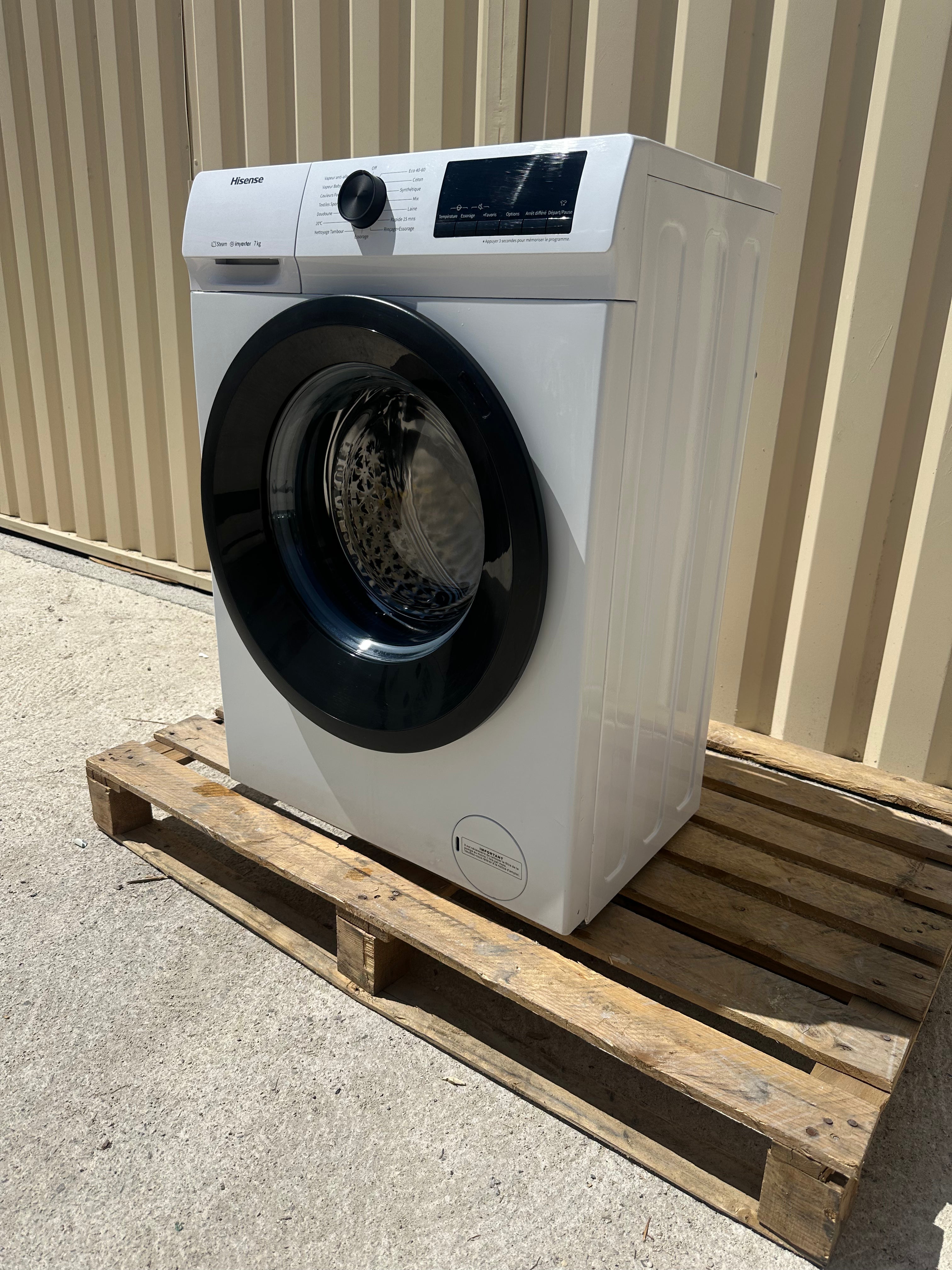 Lave-Linge HISENSE 7 Kg GARANTIE 1 AN