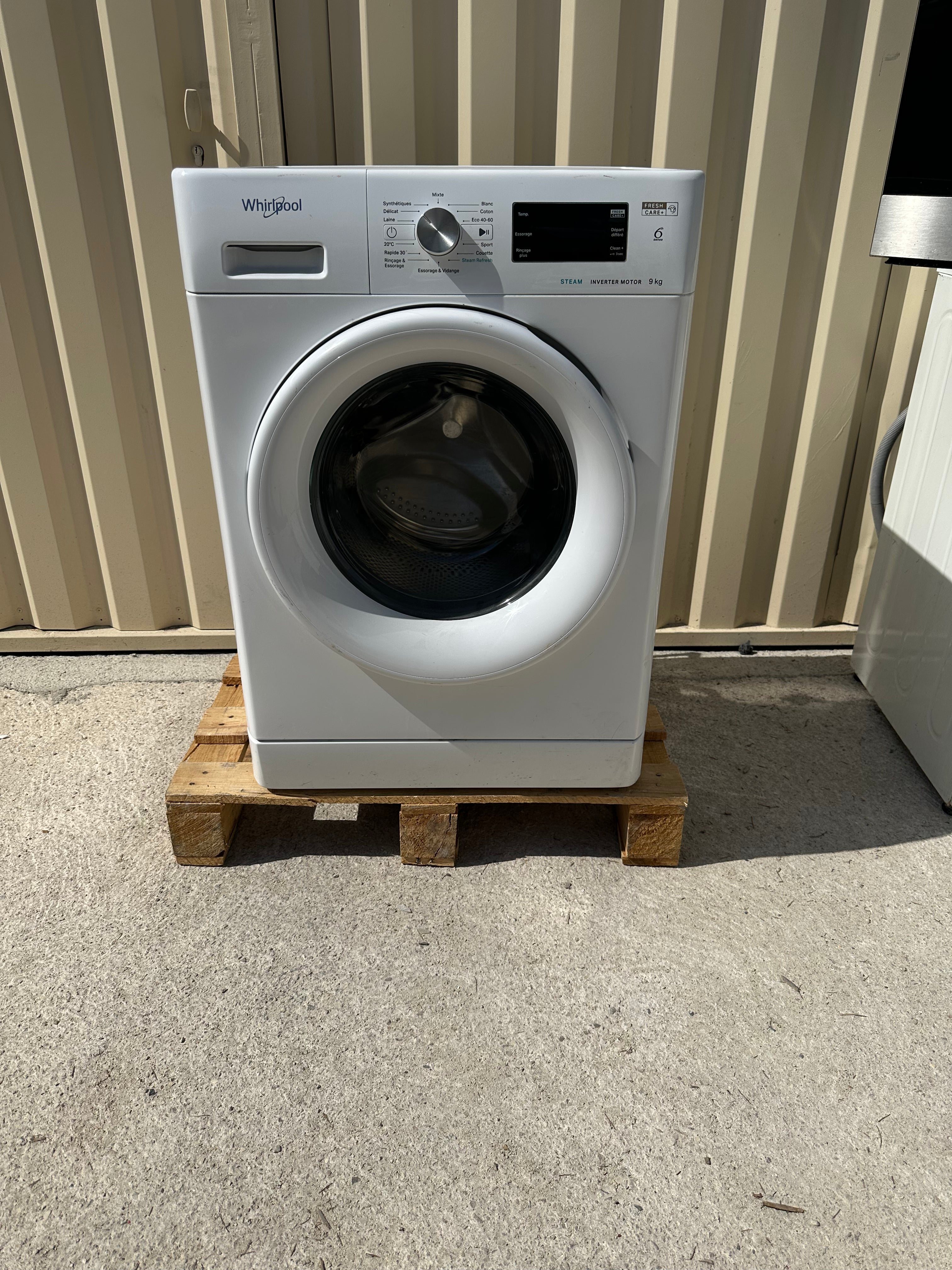 Lave-Linge WHIRLPOOL 9 Kg GARANTIE 1 AN