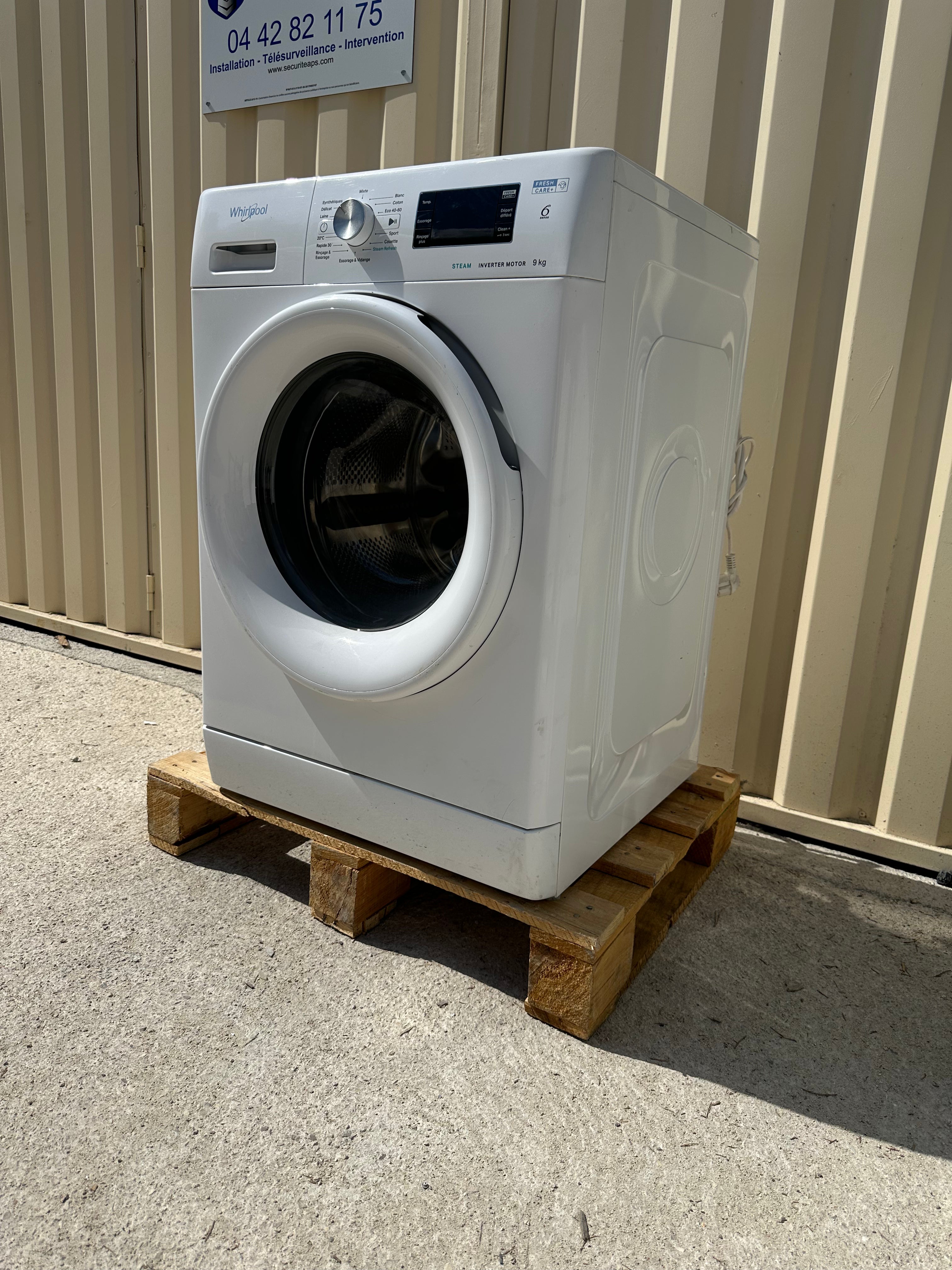 Lave-Linge WHIRLPOOL 9 Kg GARANTIE 1 AN