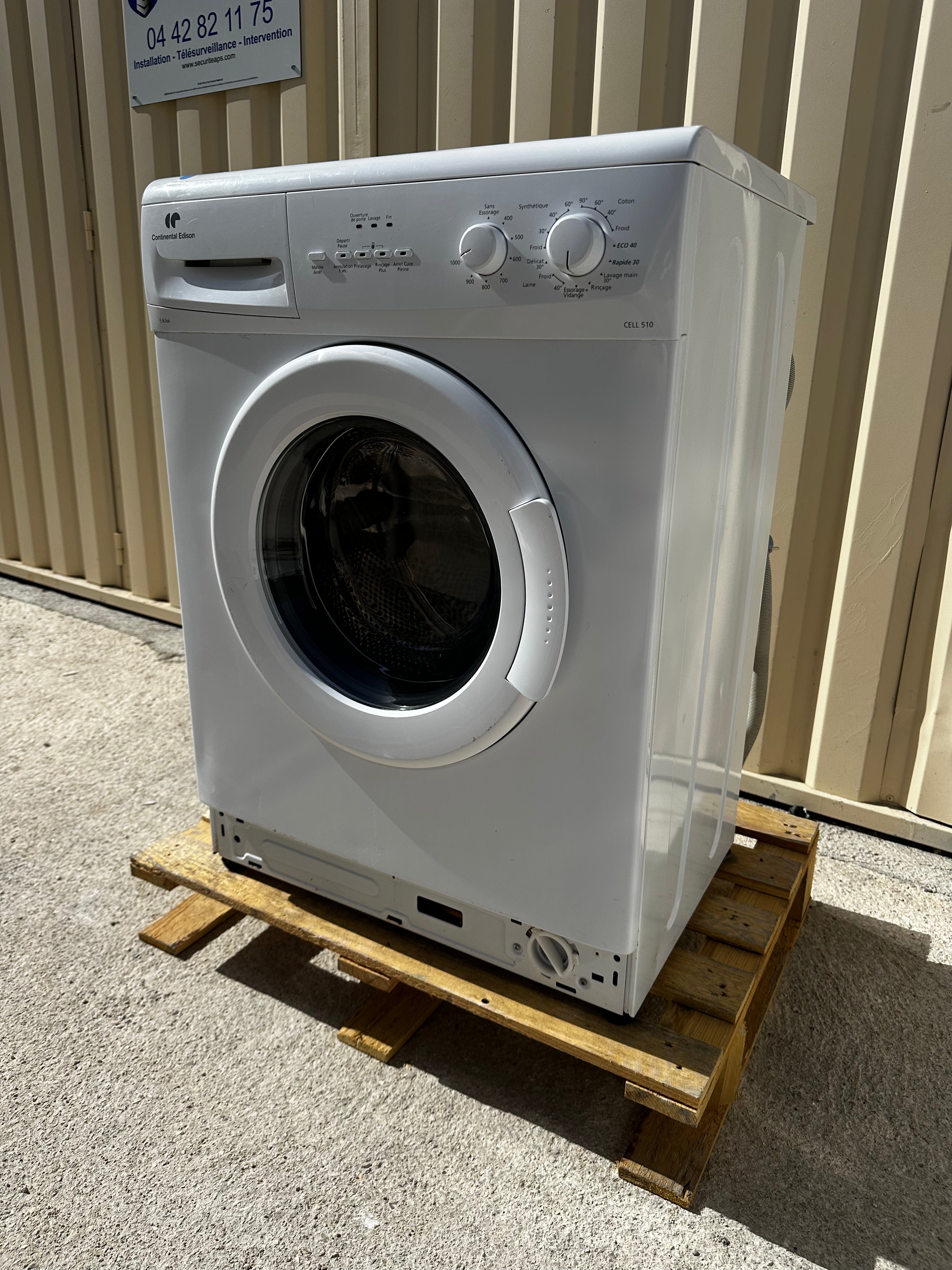 Lave-Linge CONTINENTAL-EDISON 5 Kg GARANTIE 1 AN